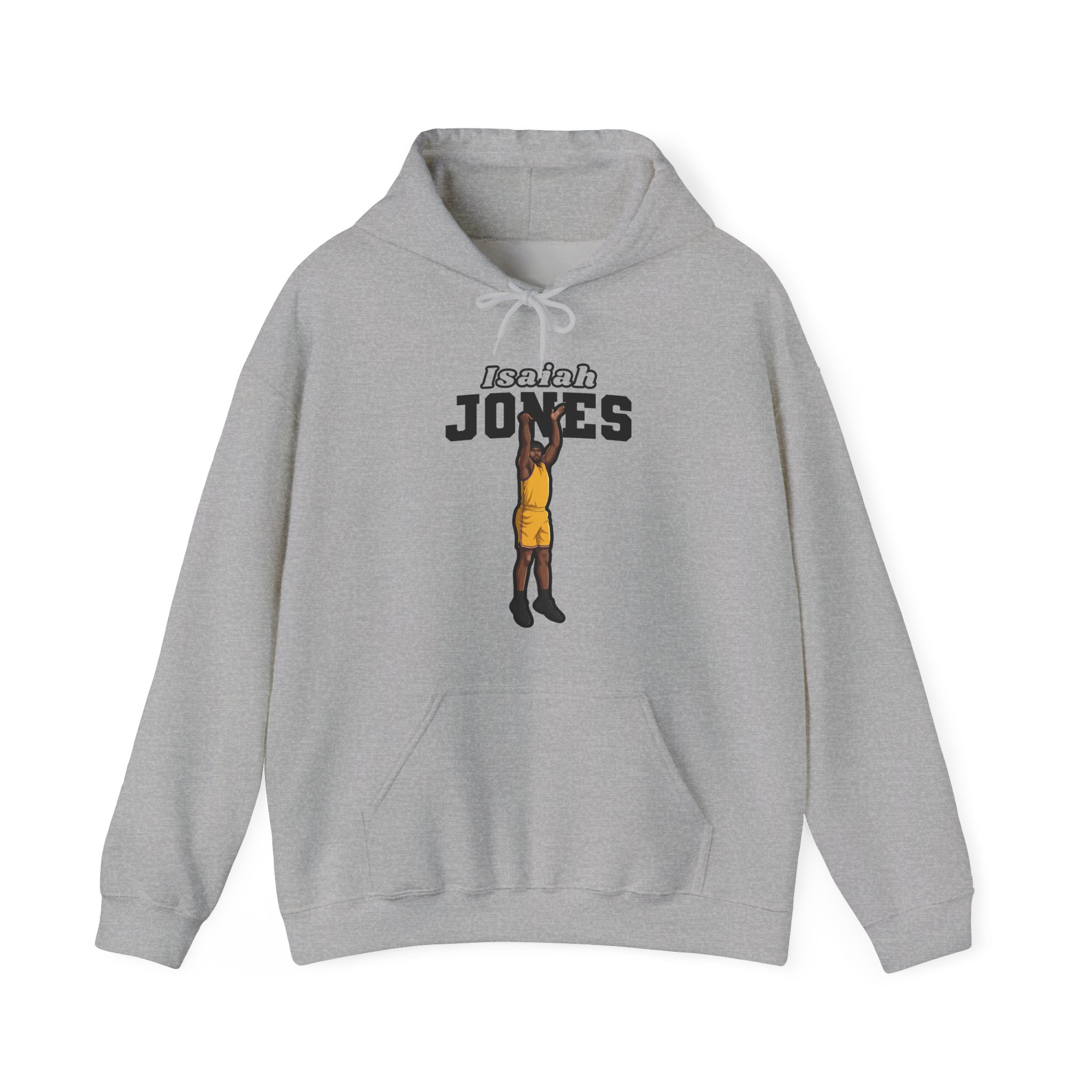 Hoodie — character_name_arch in Grey