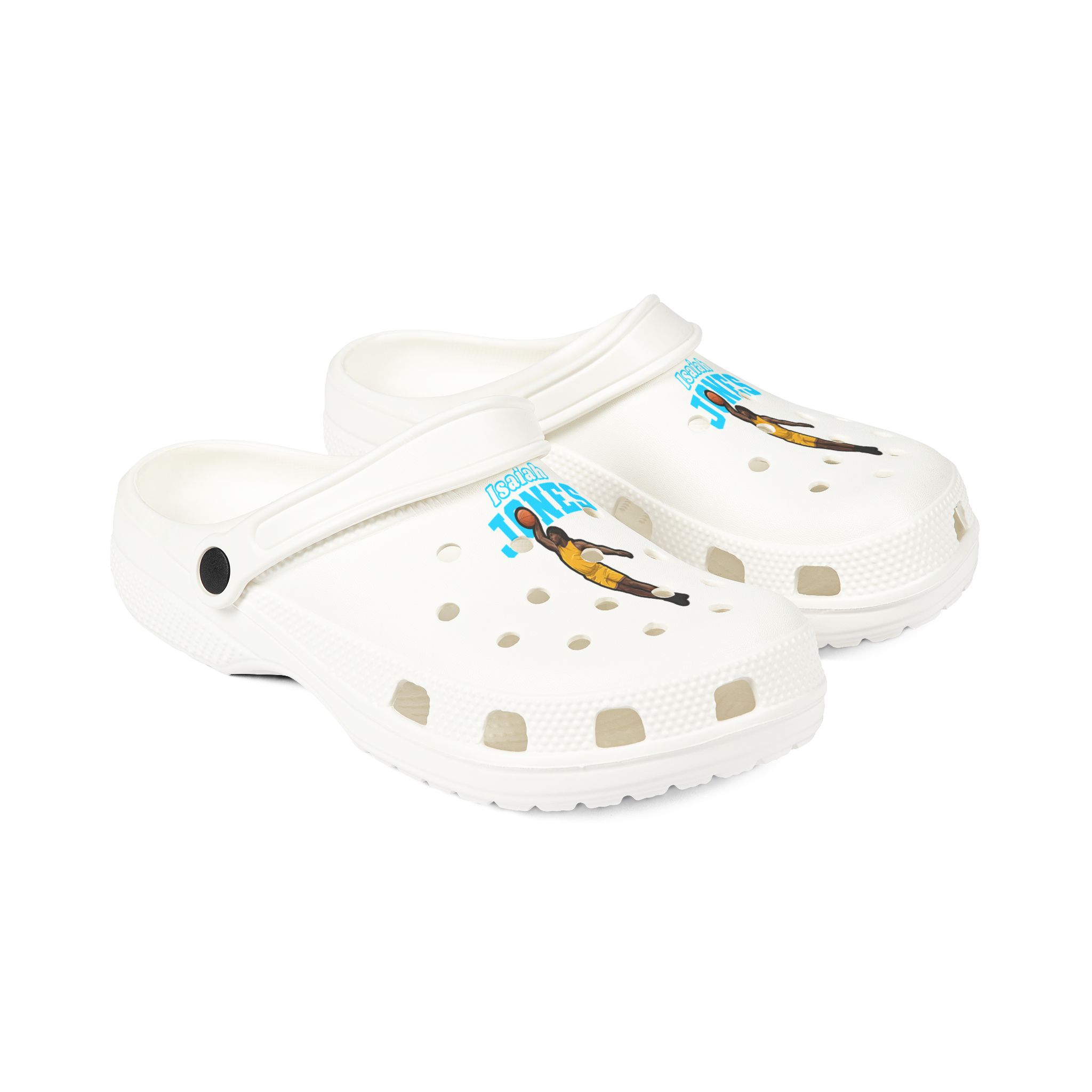 Rubber Clogs — character_name_arch in White