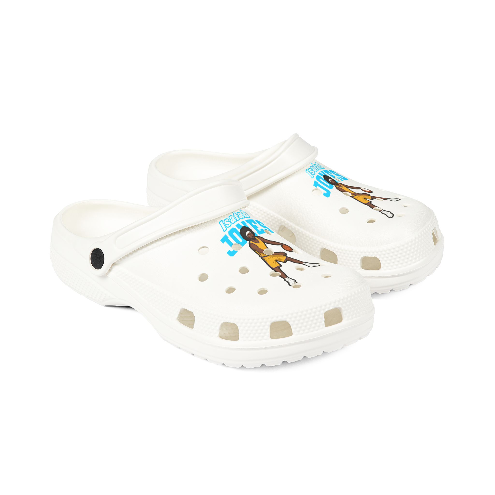 Rubber Clogs — character_name_arch in White