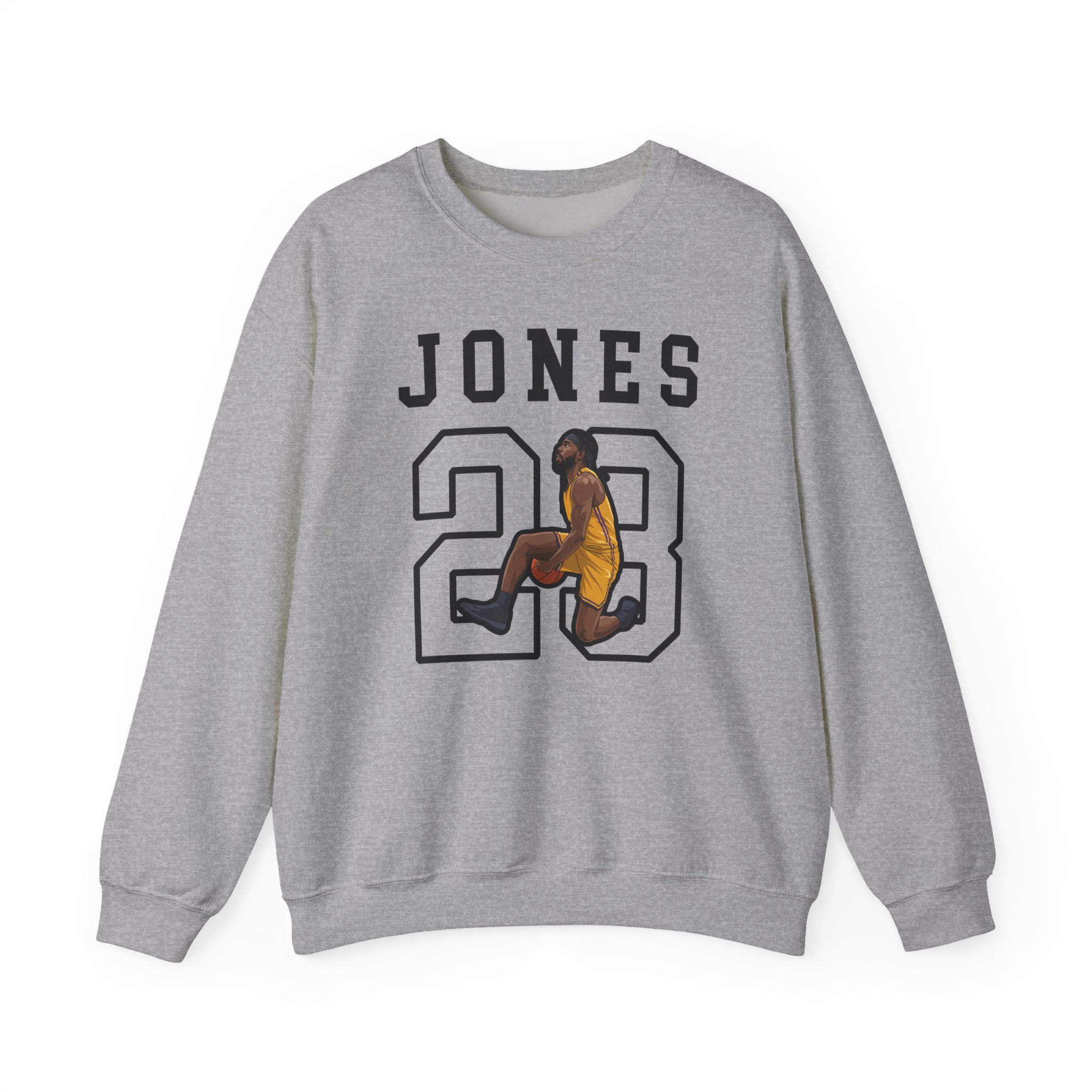 Crewneck Sweatshirt — character_shirsey in Grey
