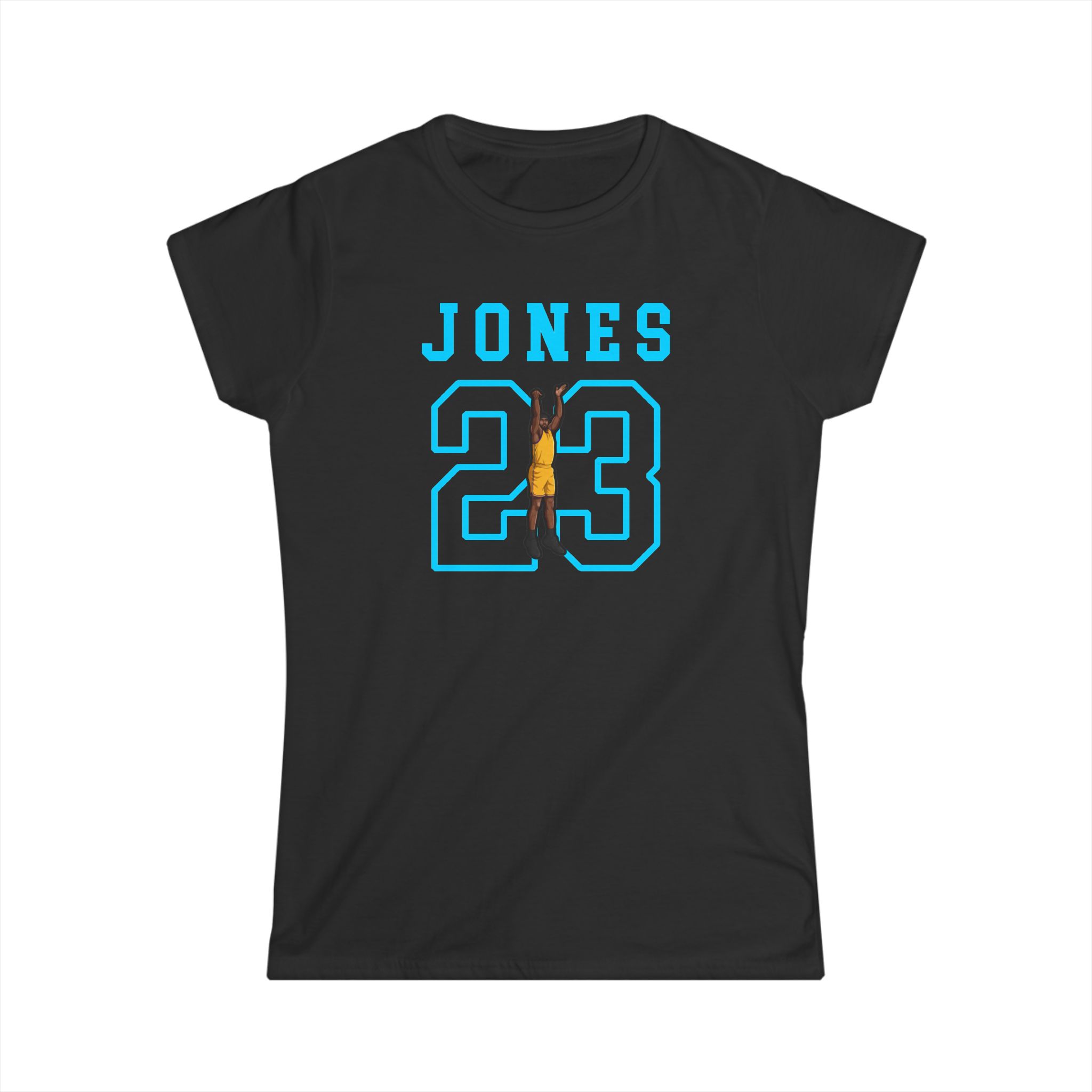 Women's Softstyle Tee — character_shirsey in Black