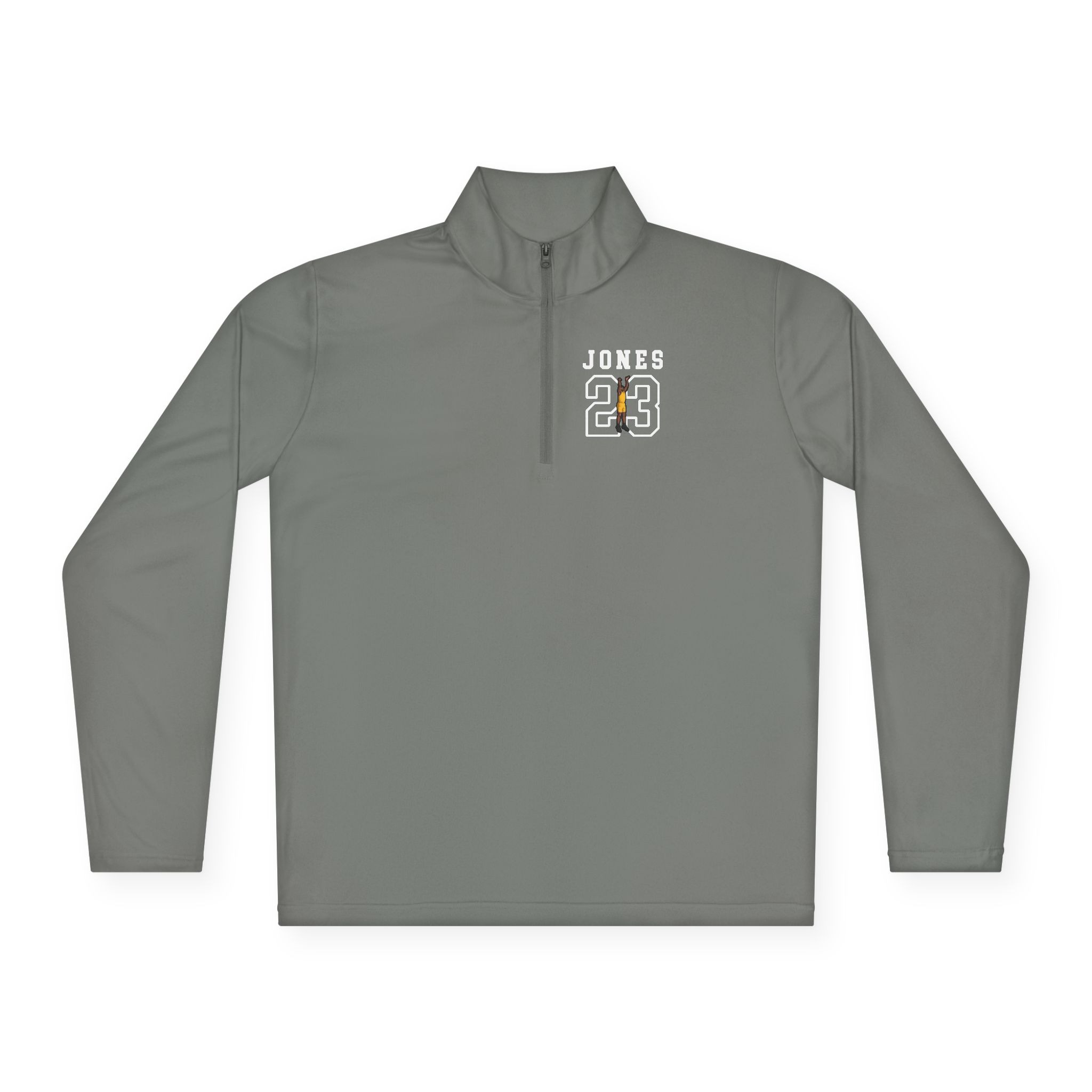 Q-Zip Pullover — character_shirsey in Grey