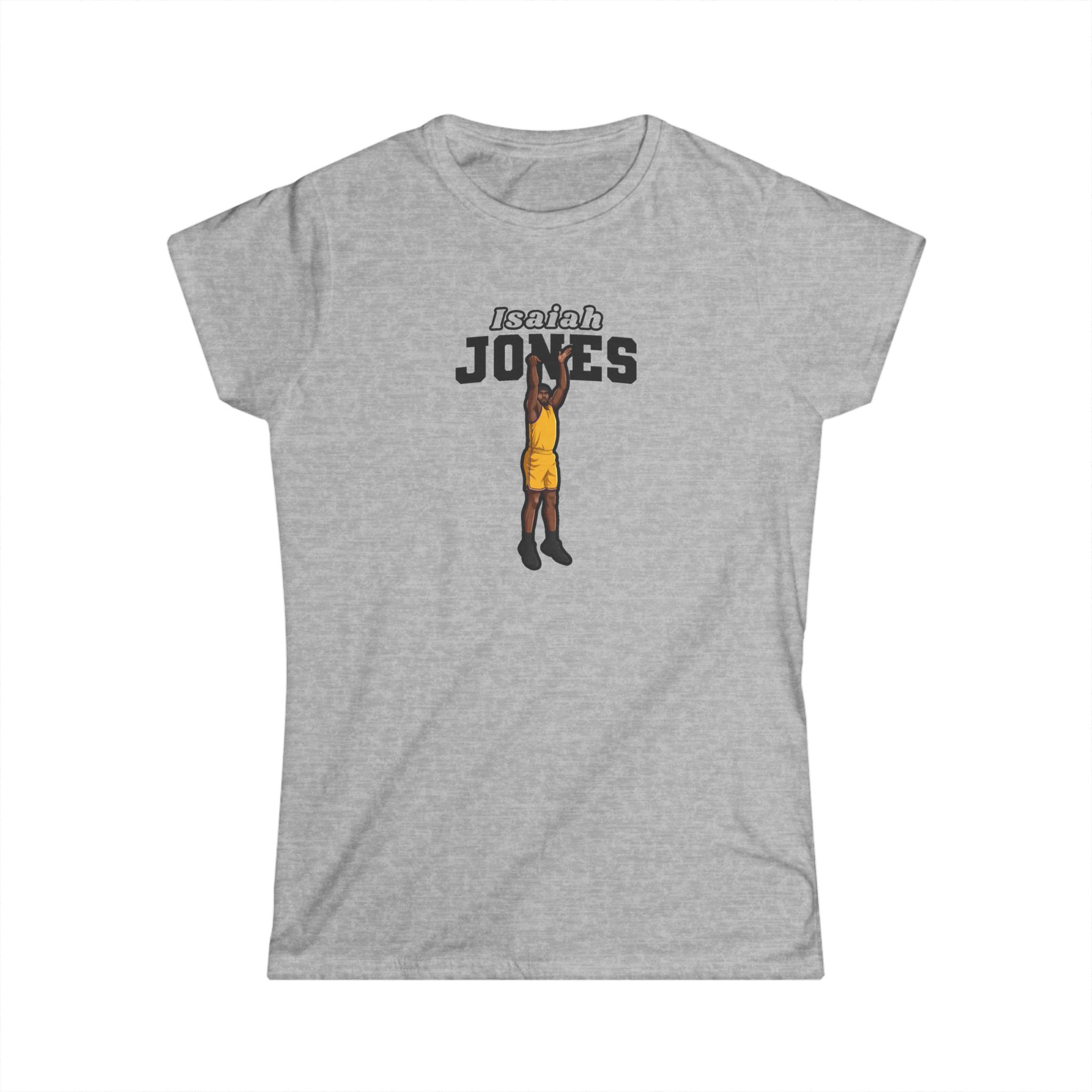 Women's Softstyle Tee — character_name_arch in Grey