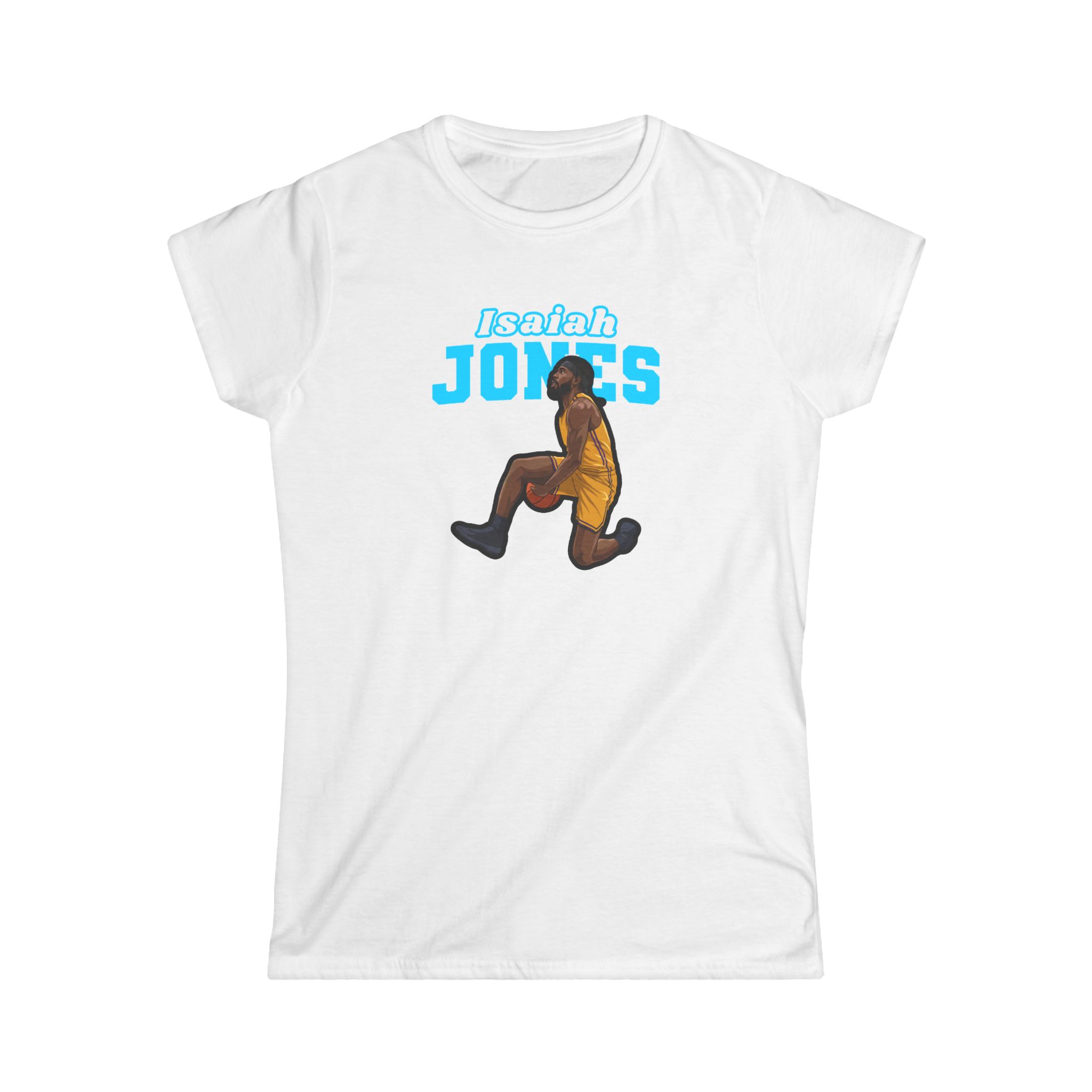 Women's Softstyle Tee — character_name_arch in White