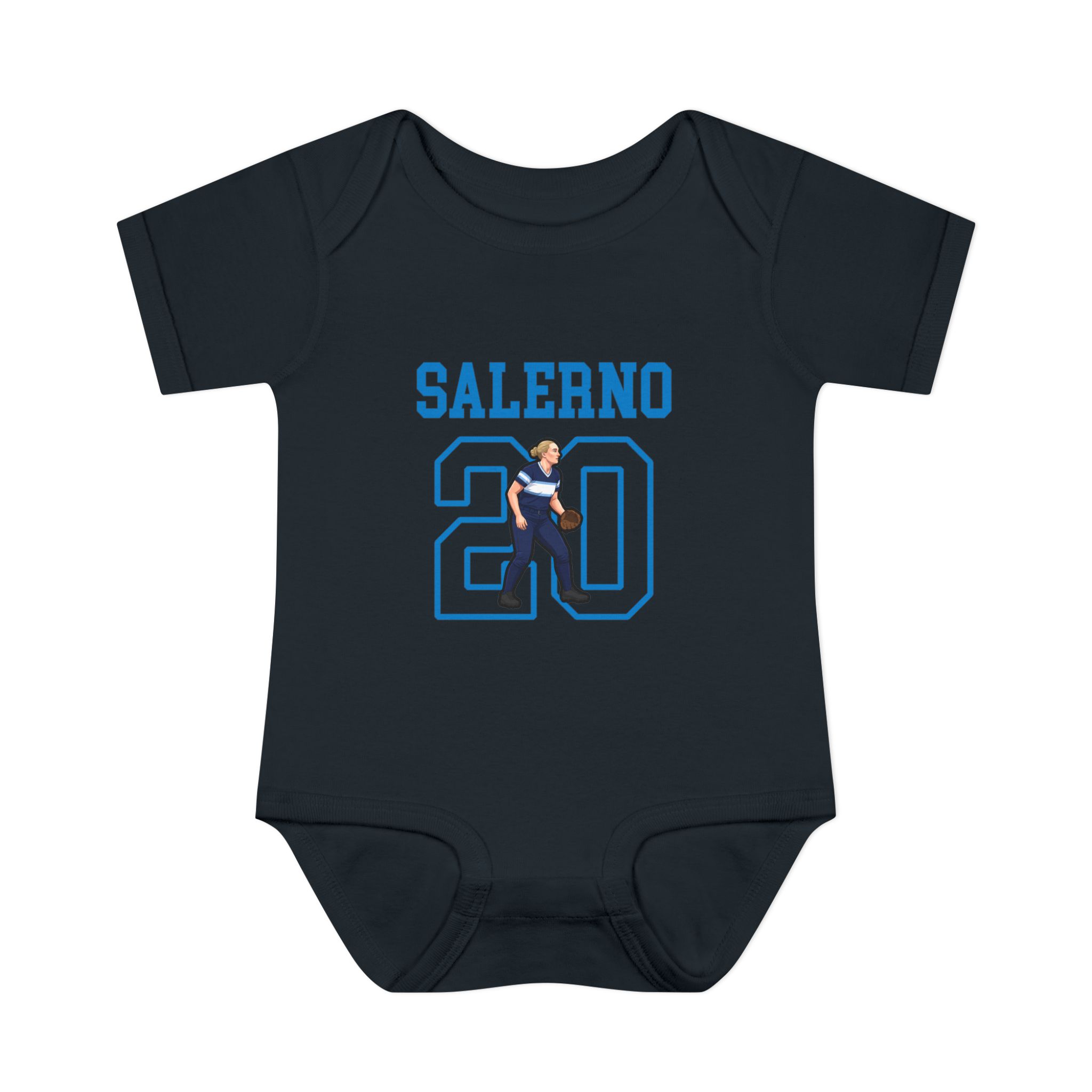 Baby Onesie — character_shirsey in Black