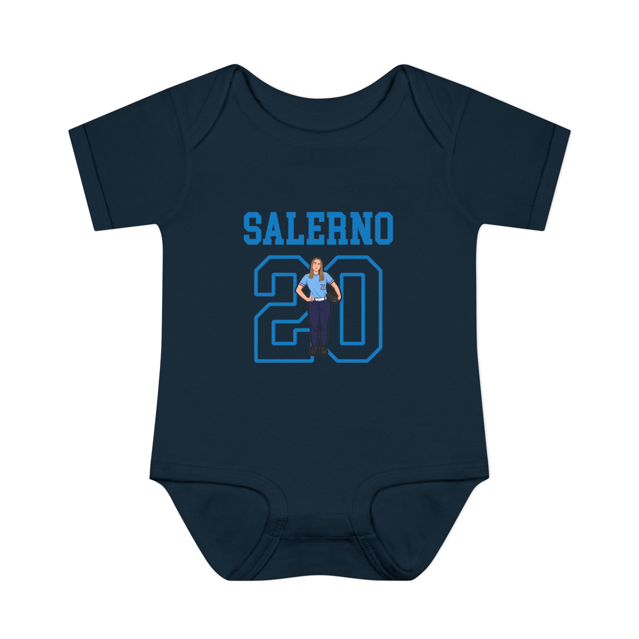 Baby Onesie — character_shirsey in Navy