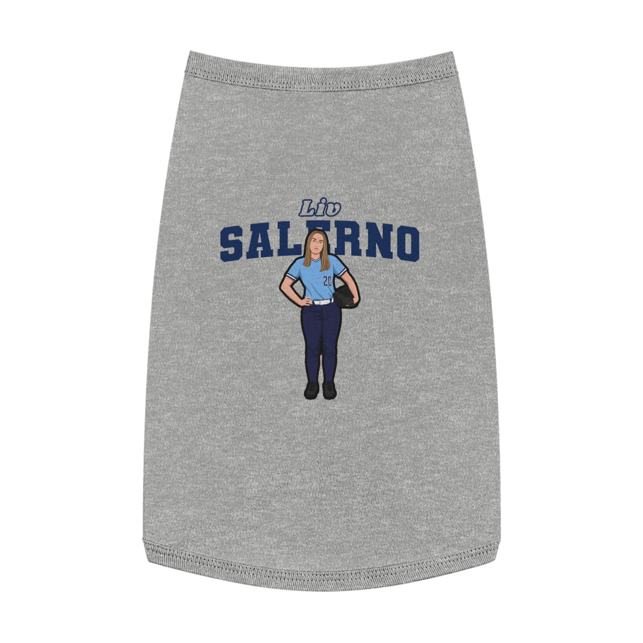 Pet Tank Top — character_name_arch in White