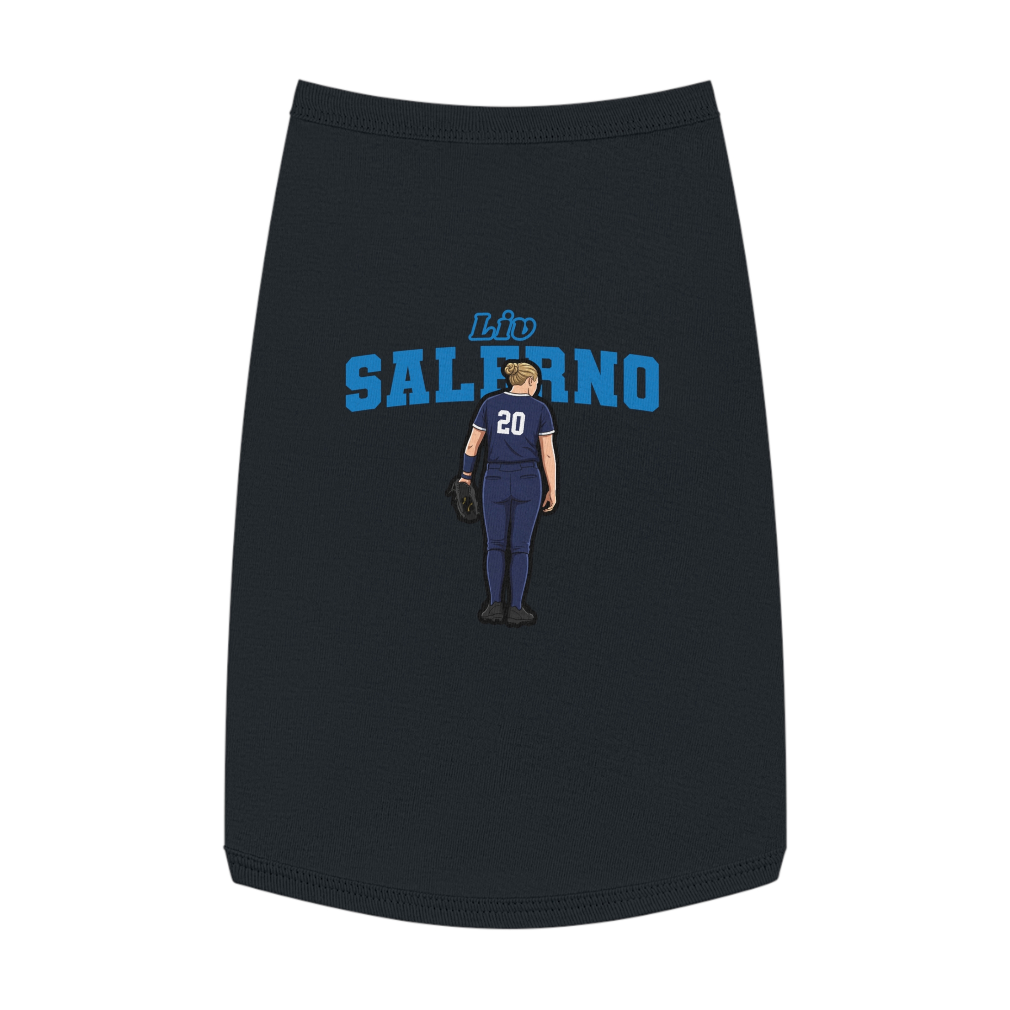Pet Tank Top — character_name_arch in Black