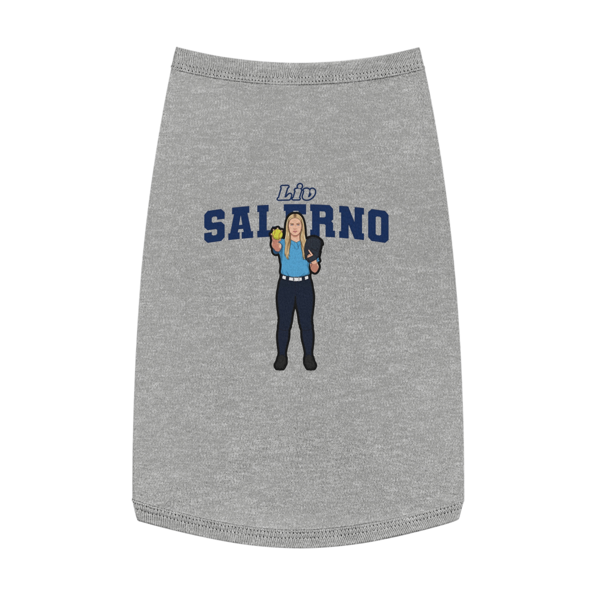 Pet Tank Top — character_name_arch in White
