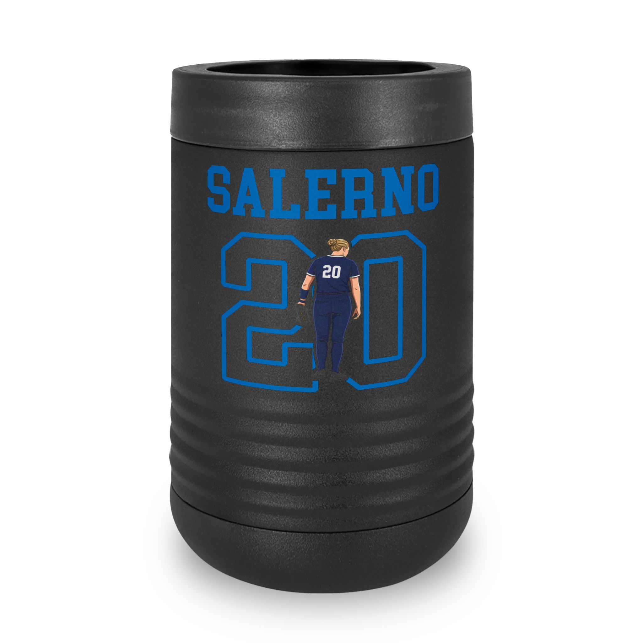 Stainless Can Cooler — character_shirsey in Black