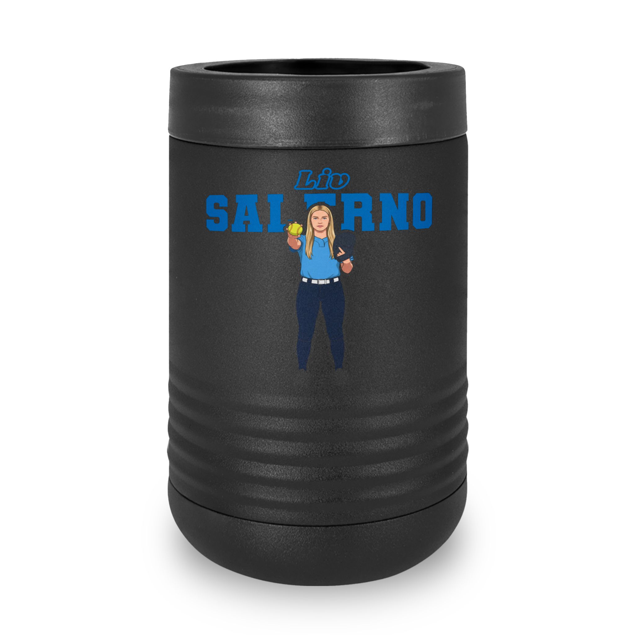 Stainless Can Cooler — character_name_arch in Black
