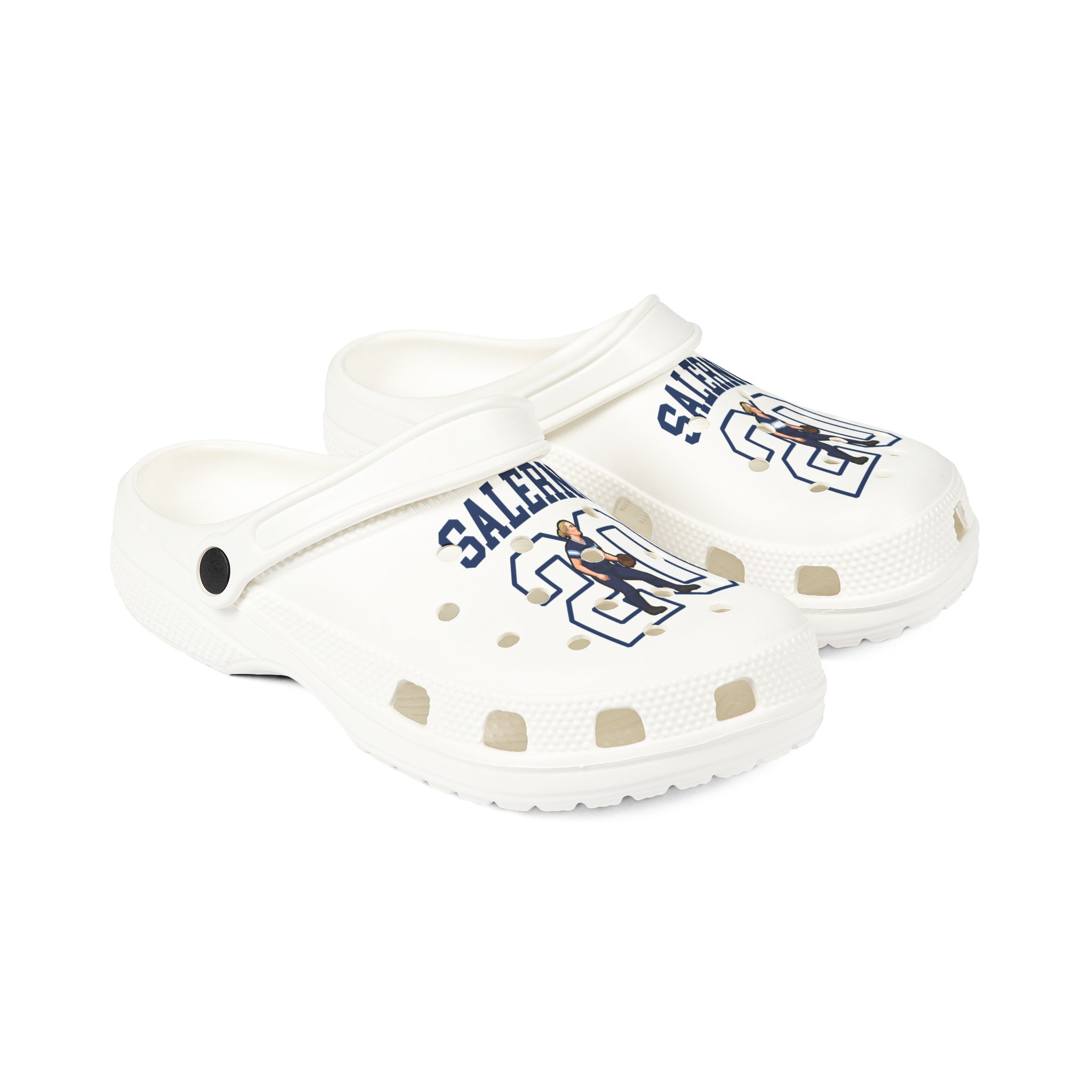 Rubber Clogs — character_shirsey in White