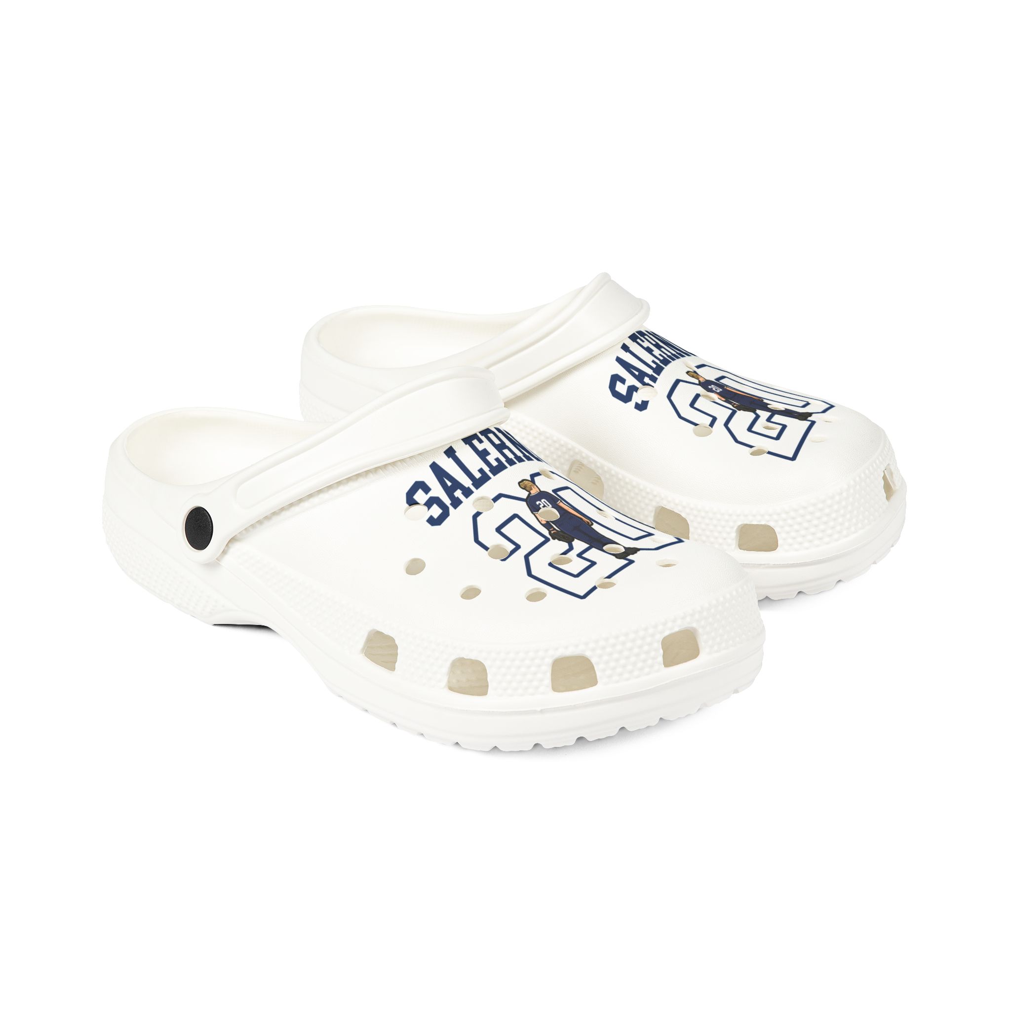 Rubber Clogs — character_shirsey in White