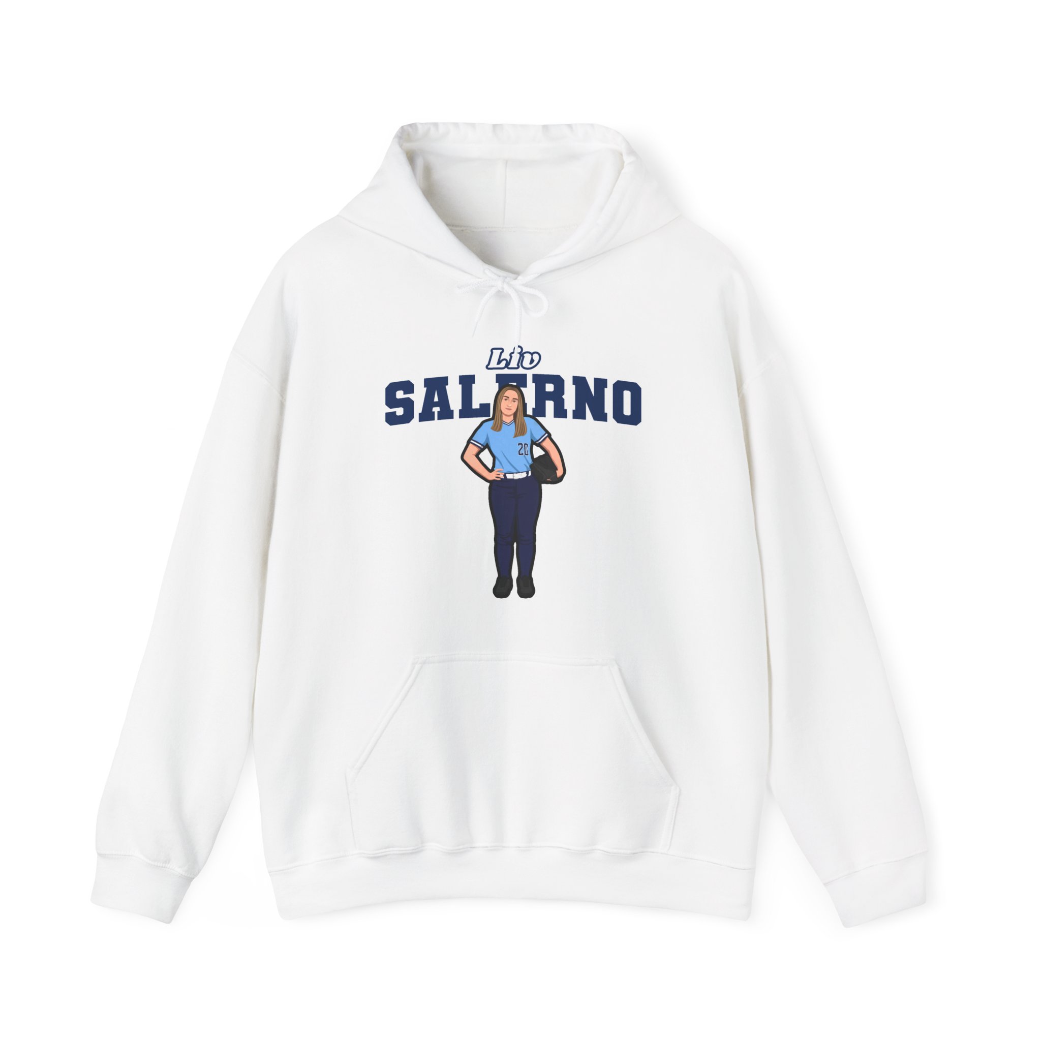 Hoodie — character_name_arch in White