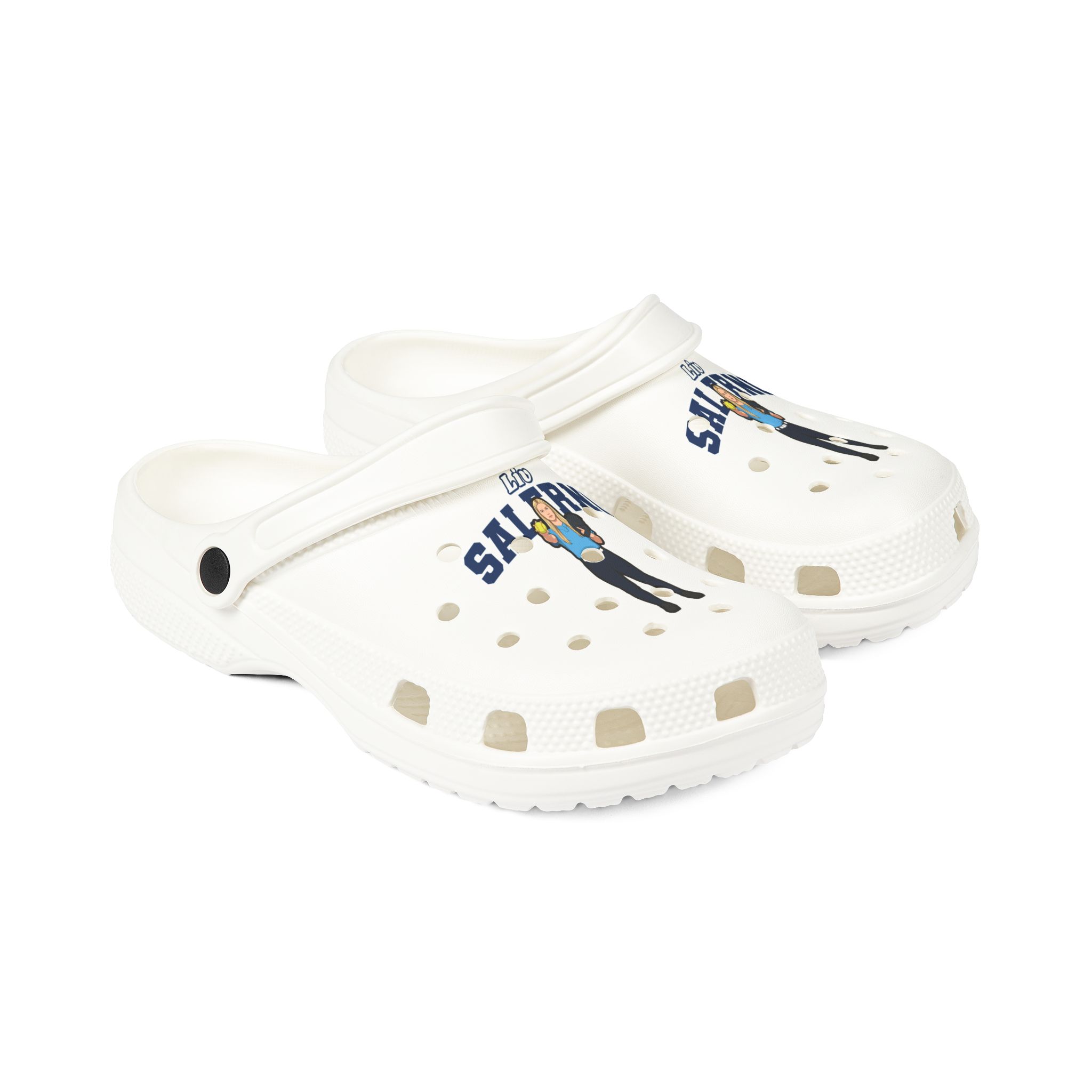Rubber Clogs — character_name_arch in White