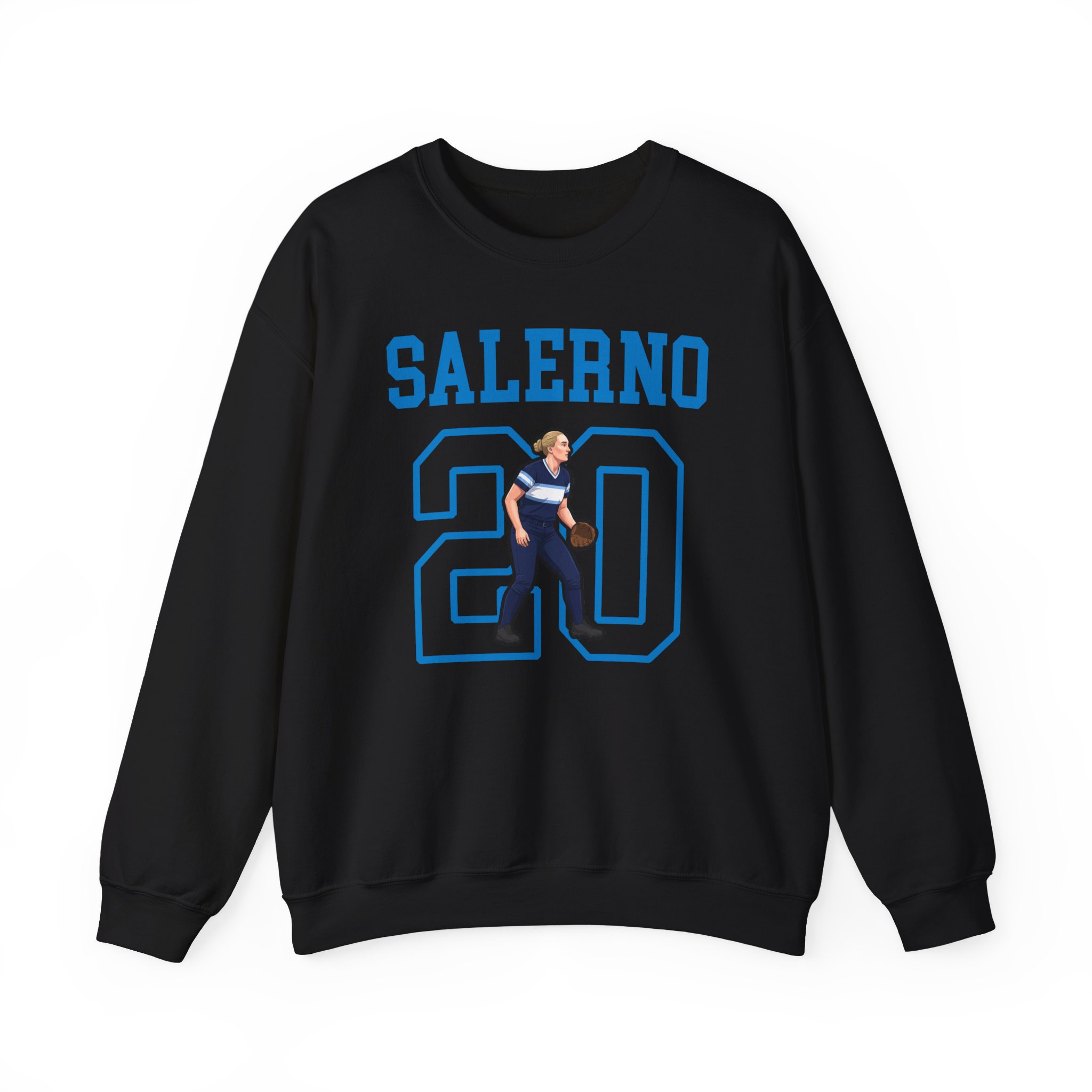 Crewneck Sweatshirt — character_shirsey in Black
