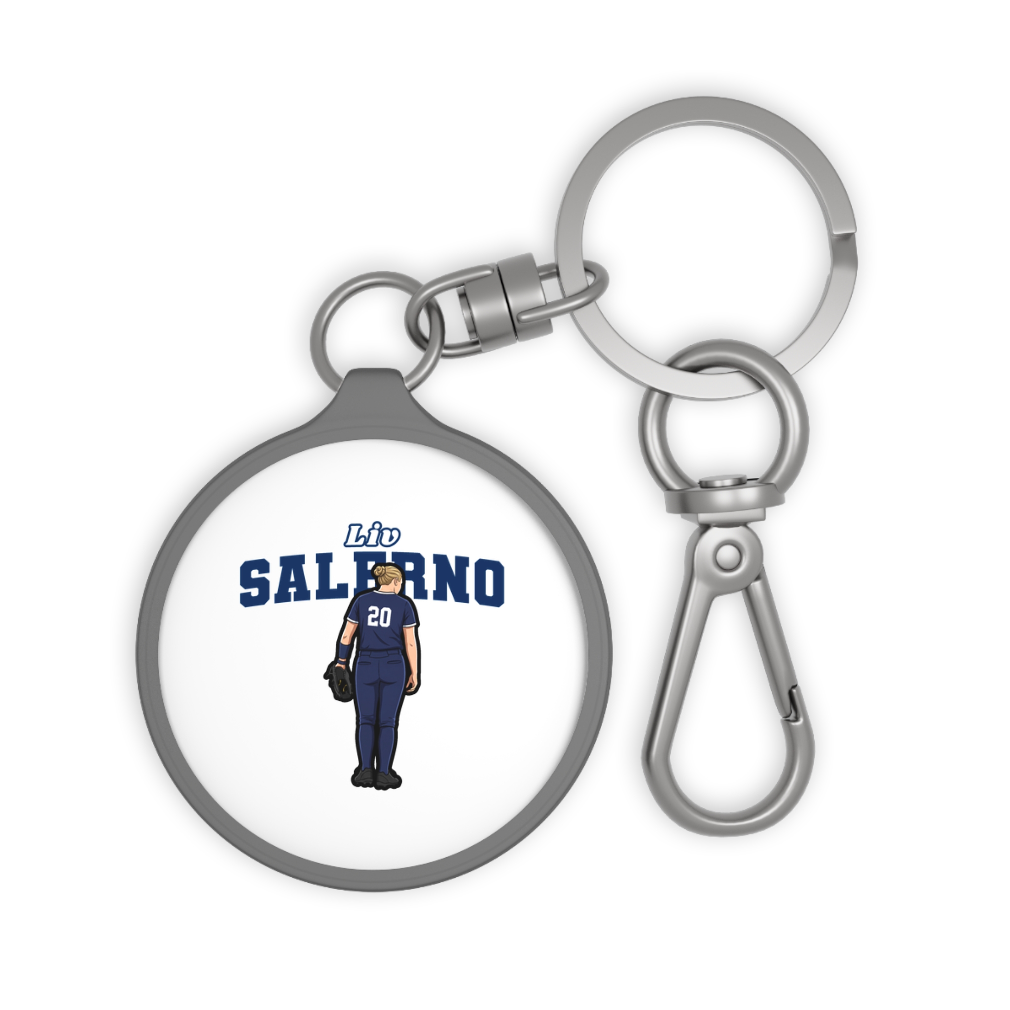 Keychain — character_name_arch in Grey