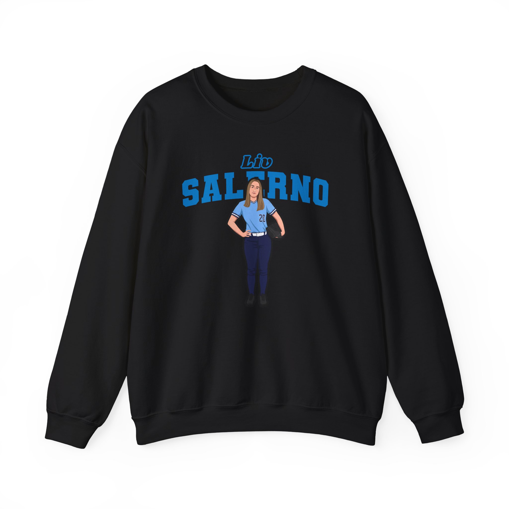 Crewneck Sweatshirt — character_name_arch in Black