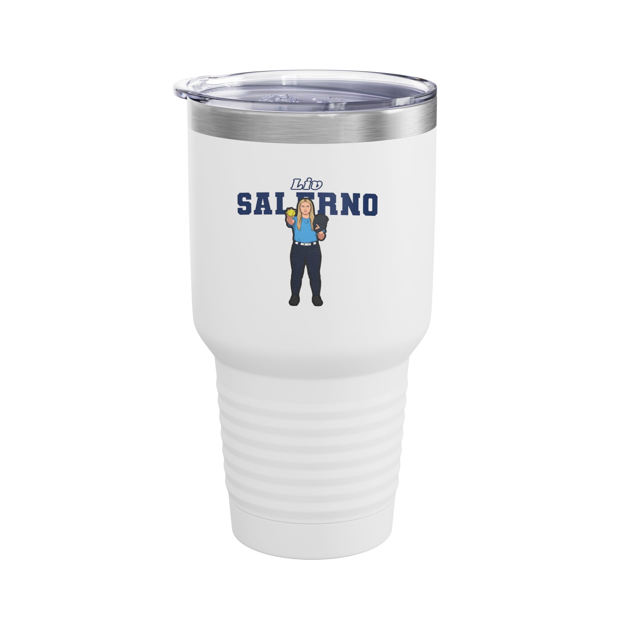 30oz Tumbler — character_name_arch in White