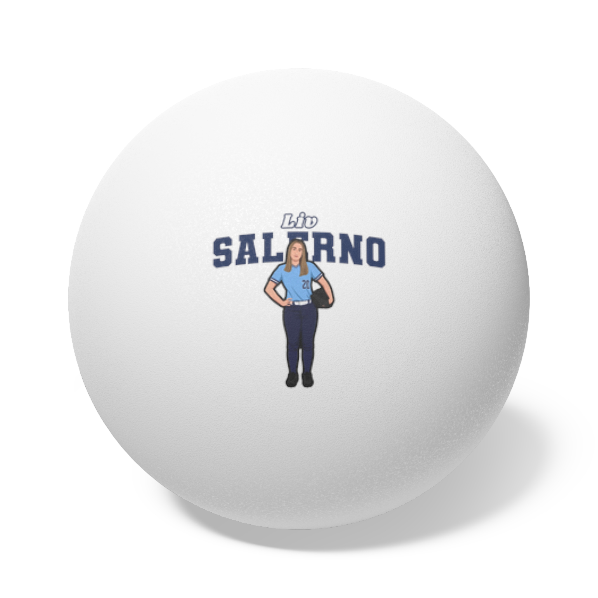 Ping Pong Balls, 6 pcs — character_name_arch in White