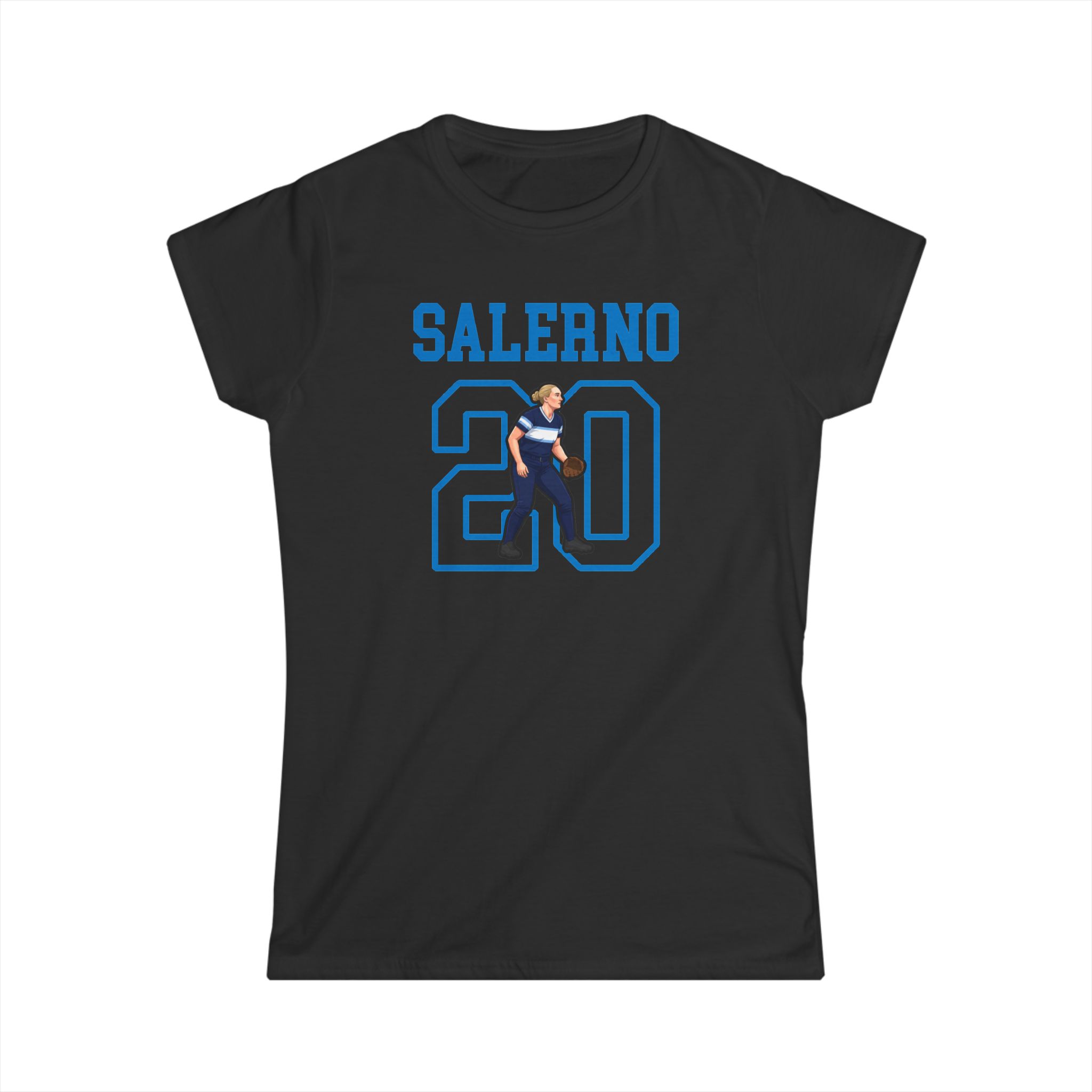 Women's Softstyle Tee — character_shirsey in Black