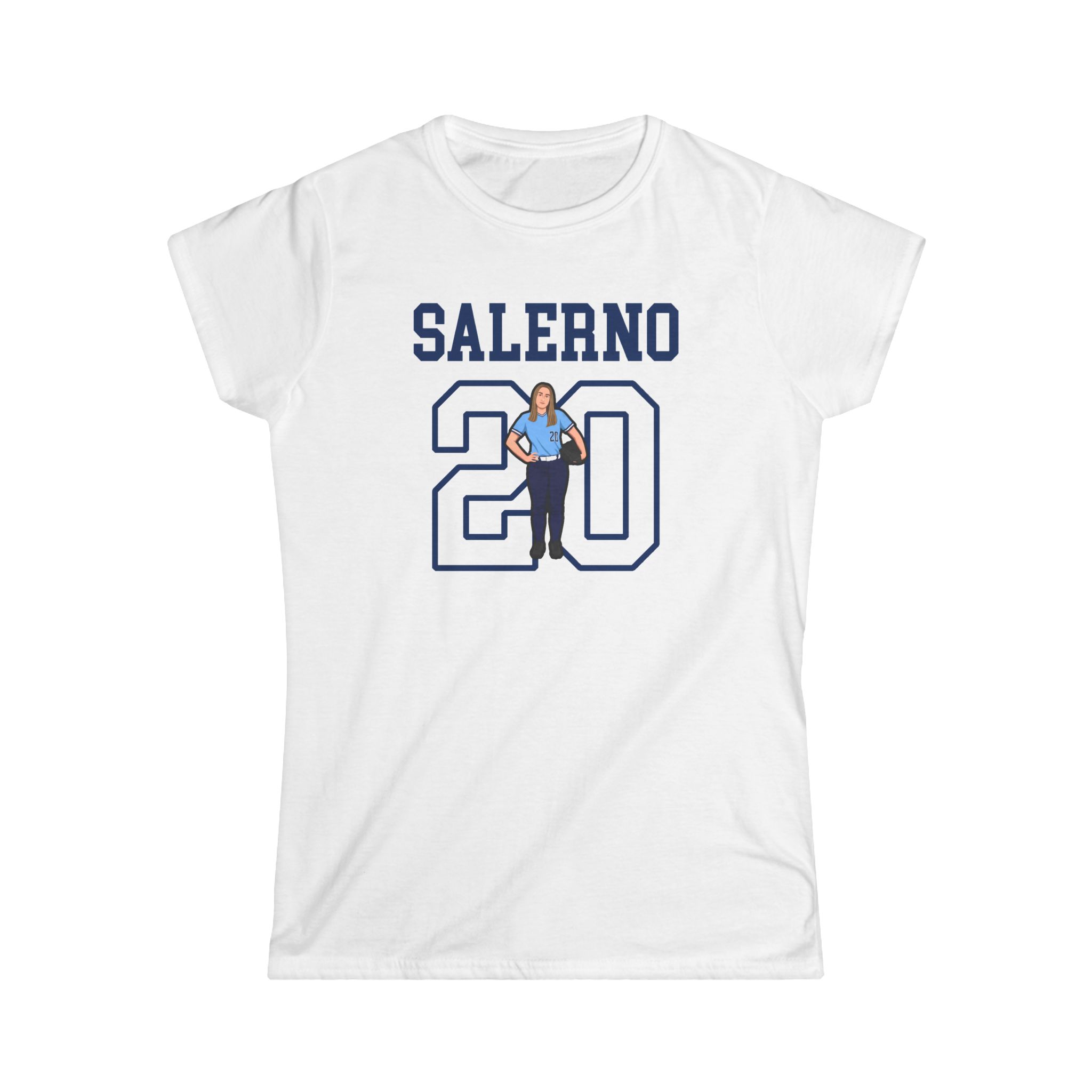 Women's Softstyle Tee — character_shirsey in White