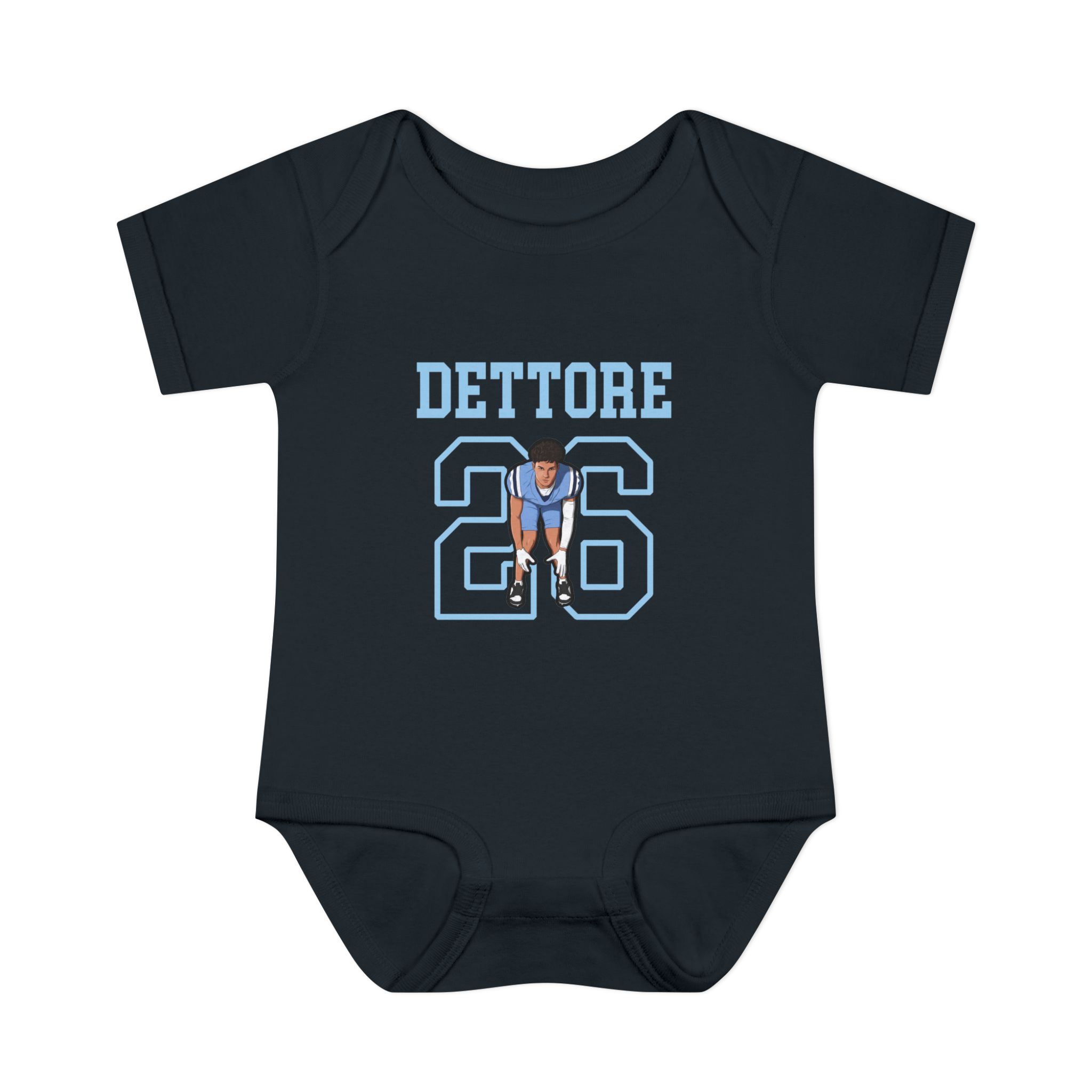 Baby Onesie — character_shirsey in Black