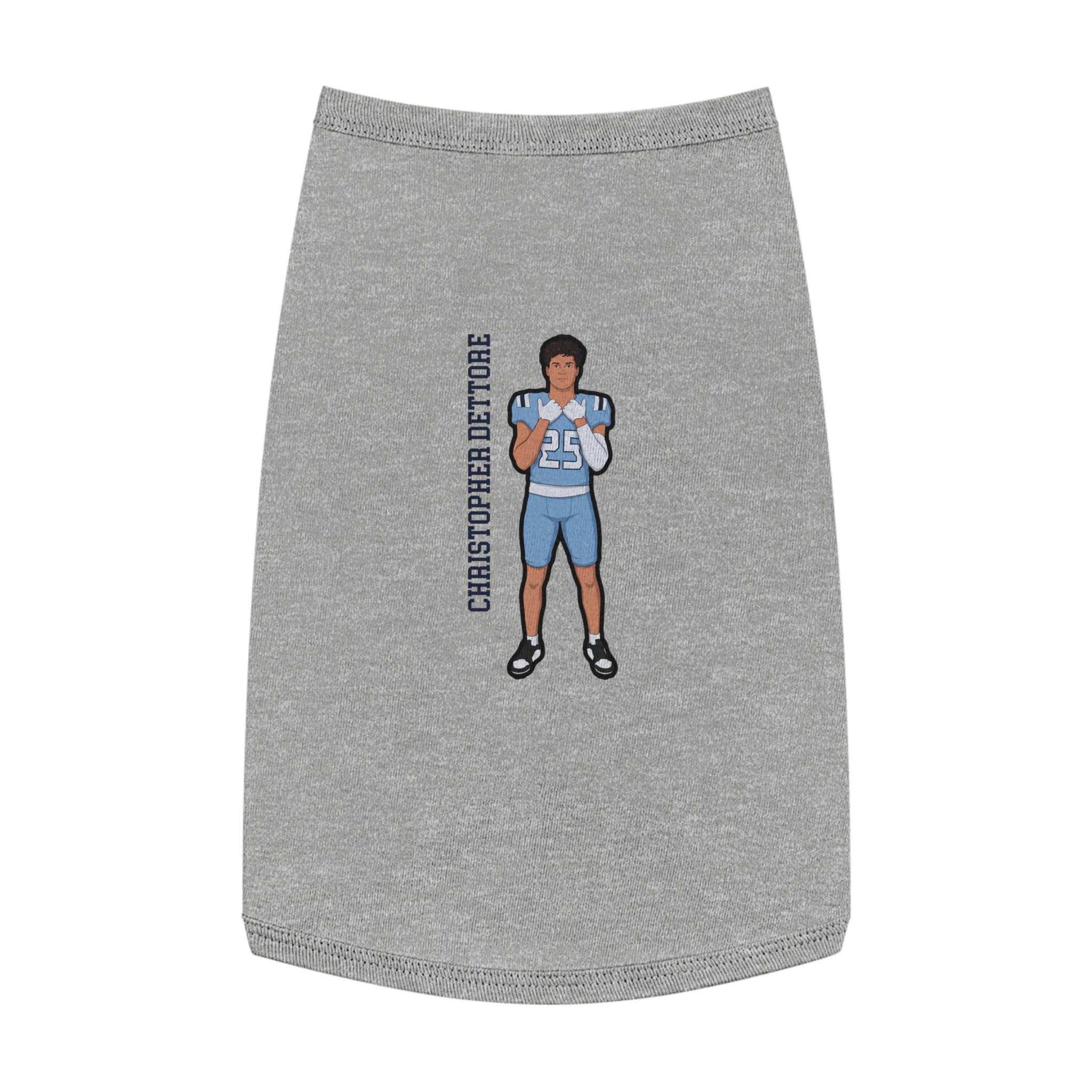 Pet Tank Top — character_name_vertical in White