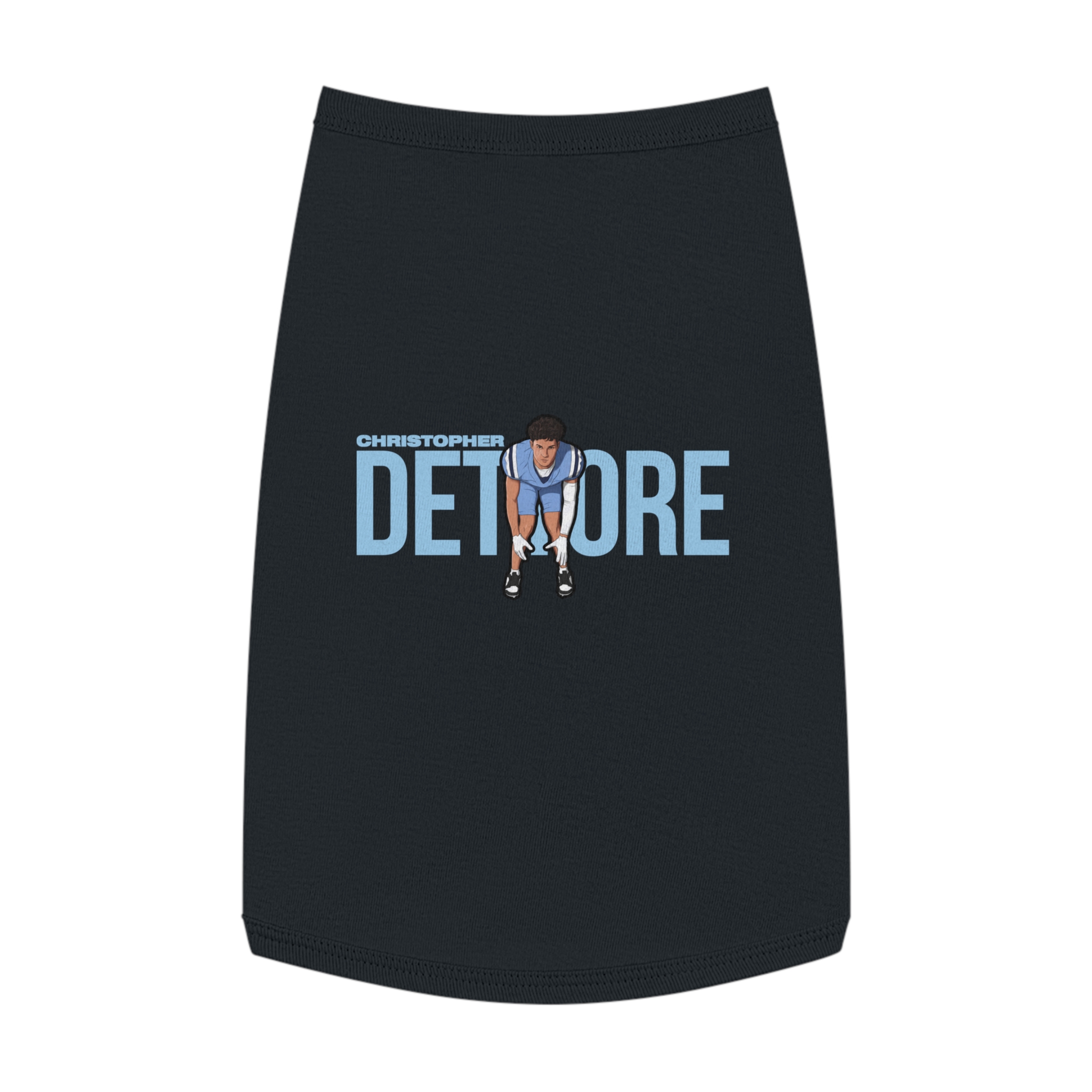 Pet Tank Top — character_player_name in Black