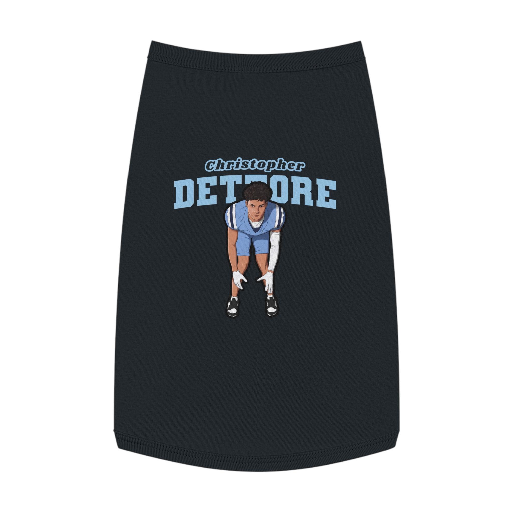 Pet Tank Top — character_name_arch in Black