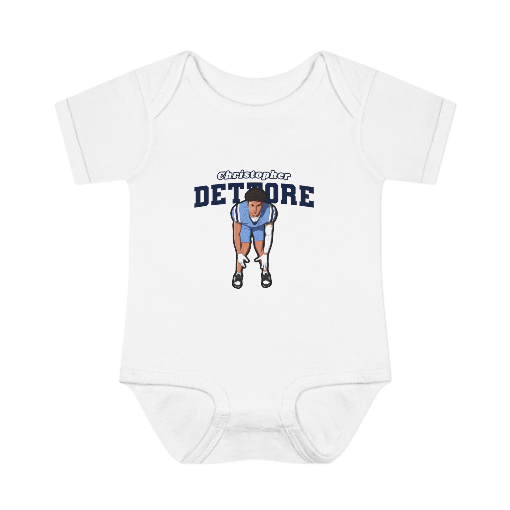 Baby Onesie — character_name_arch in White