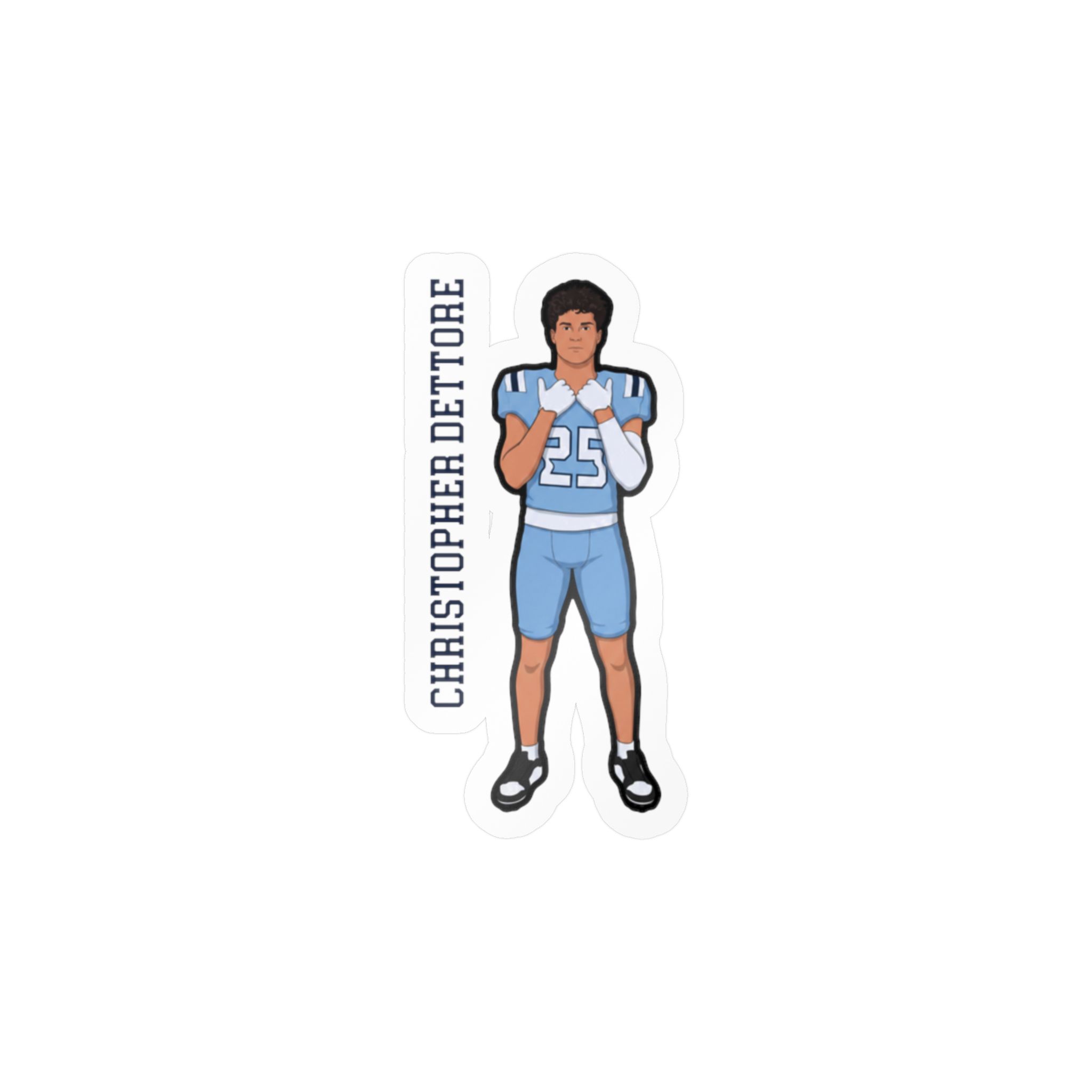 Vinyl Sticker — character_name_vertical in Classic