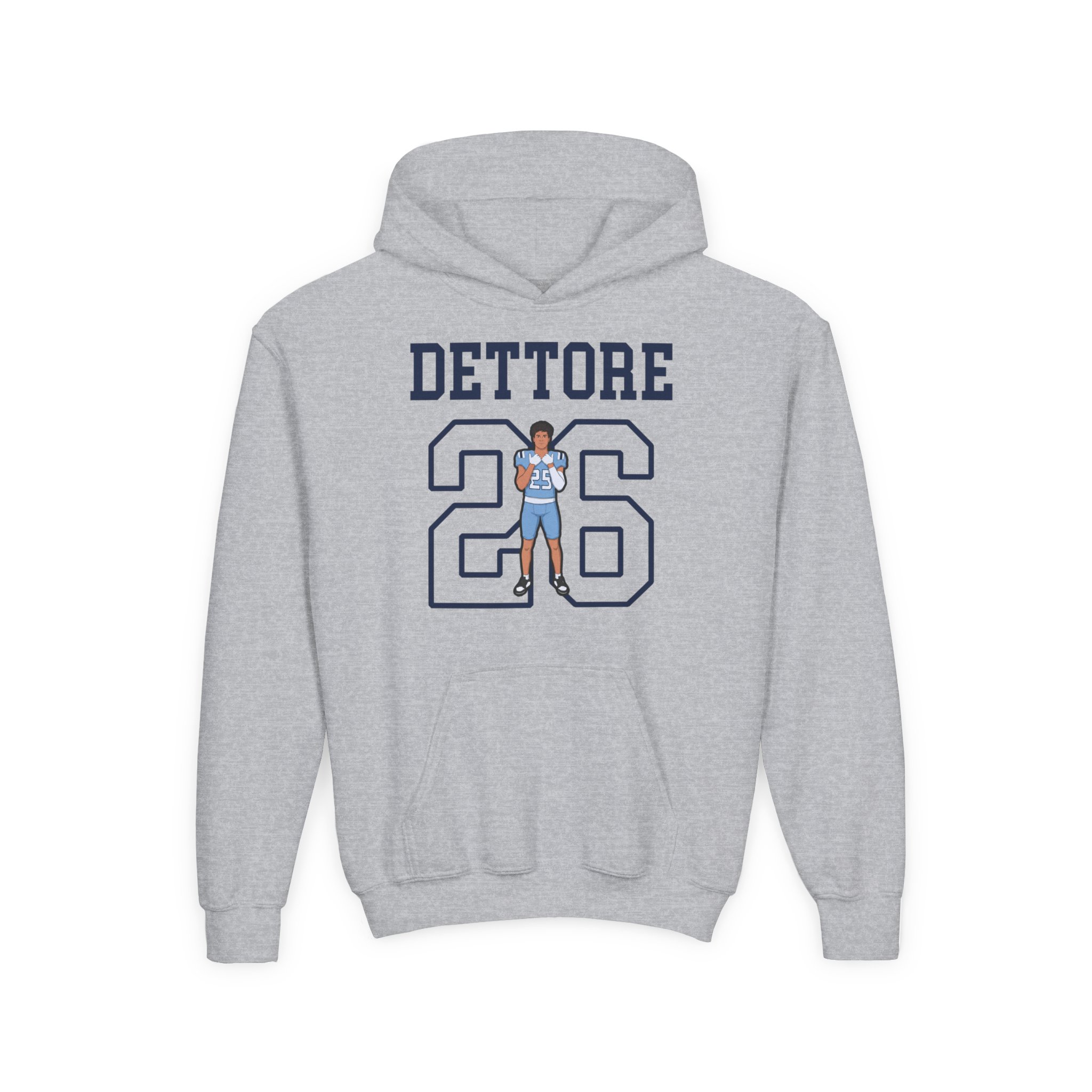 Youth Hoodie — character_shirsey in Grey