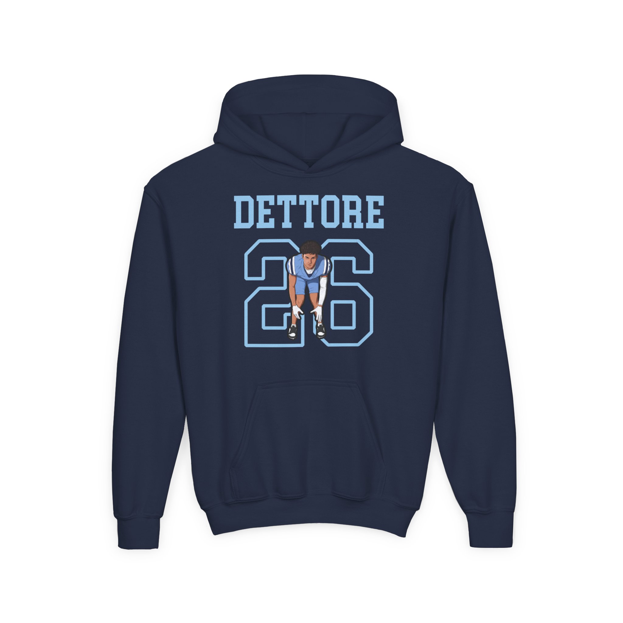 Youth Hoodie — character_shirsey in Navy