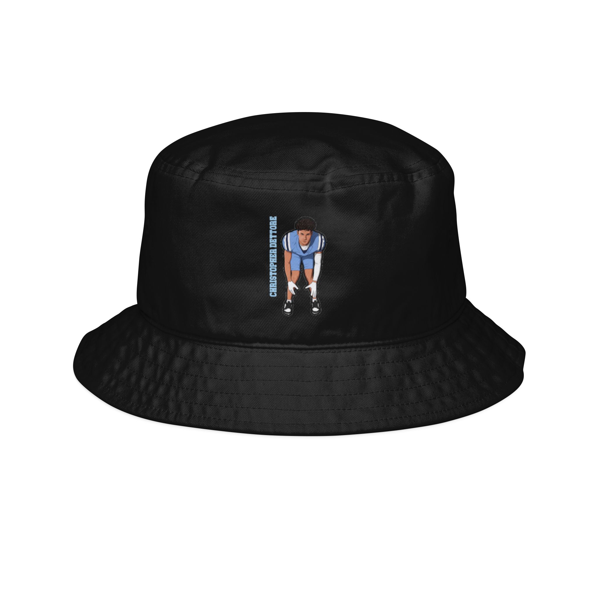Bucket Hat — character_name_vertical in Black