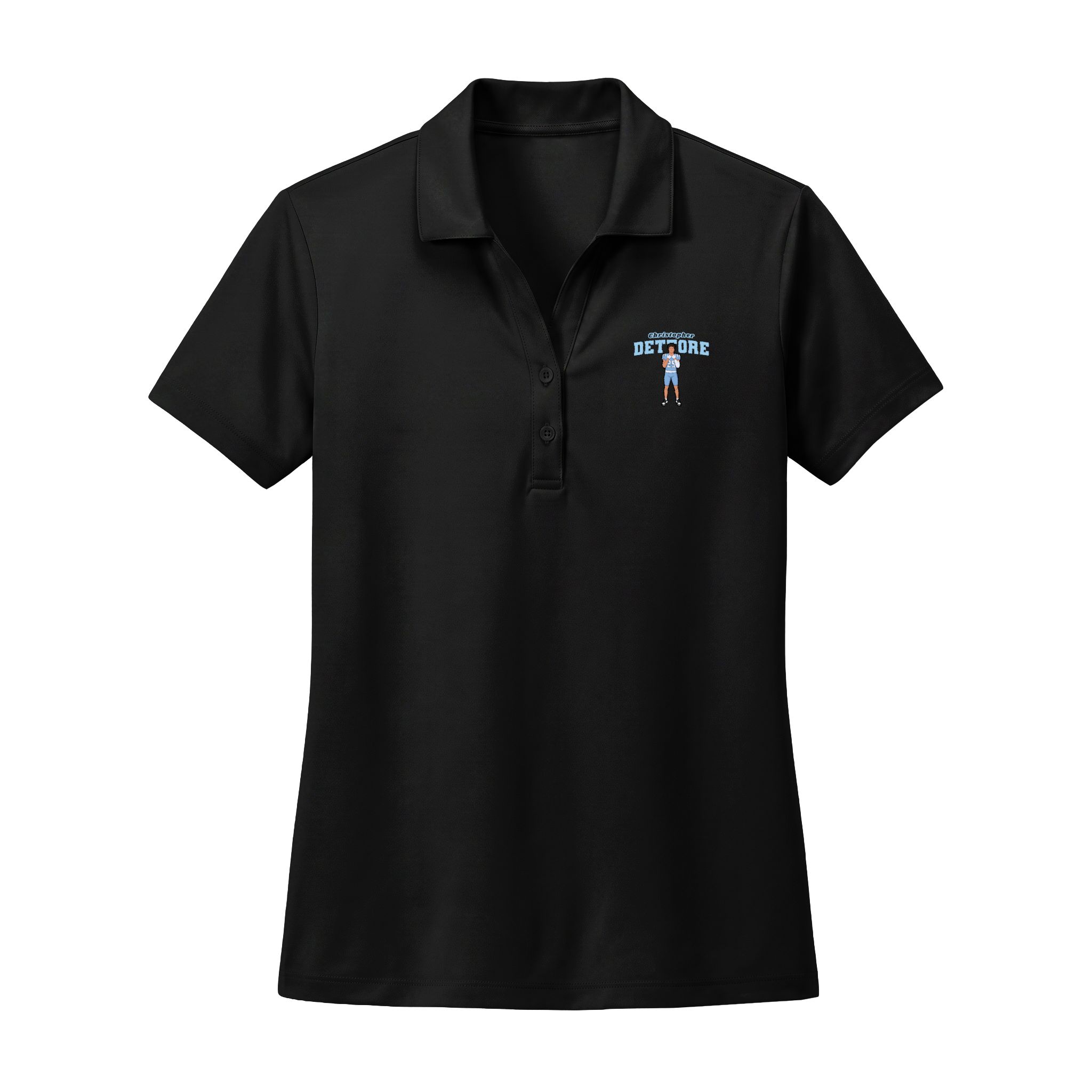 Women's Polo — character_name_arch in Black