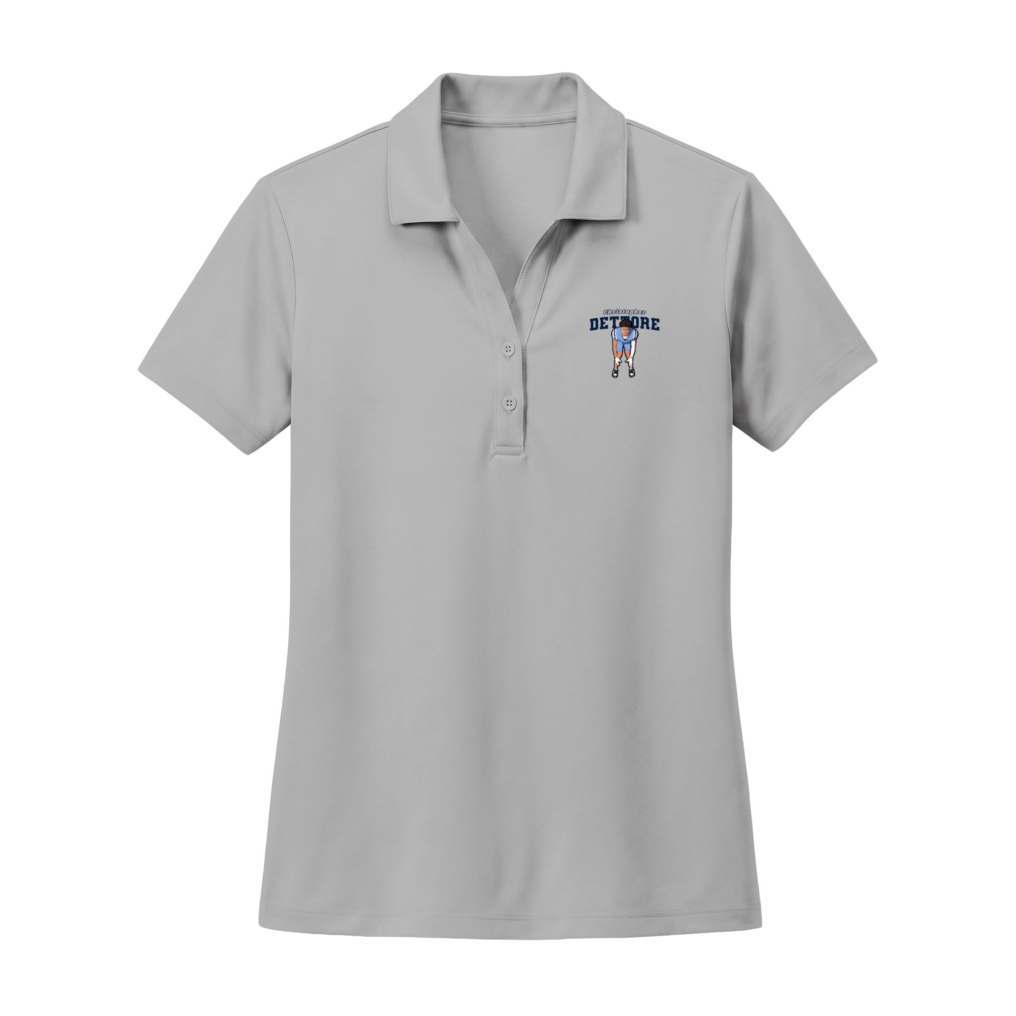 Women's Polo — character_name_arch in Silver