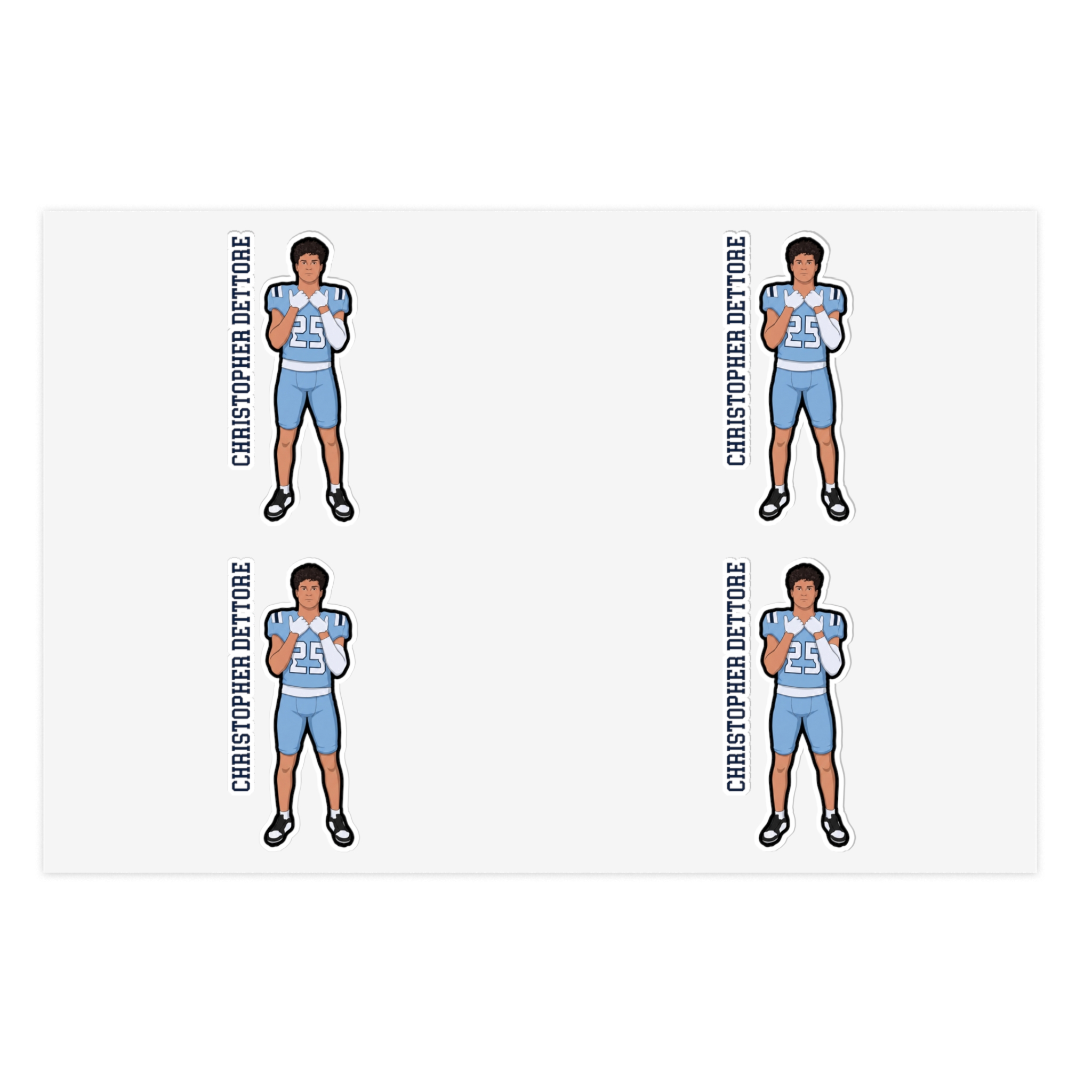 Sticker Sheet — character_name_vertical in Classic