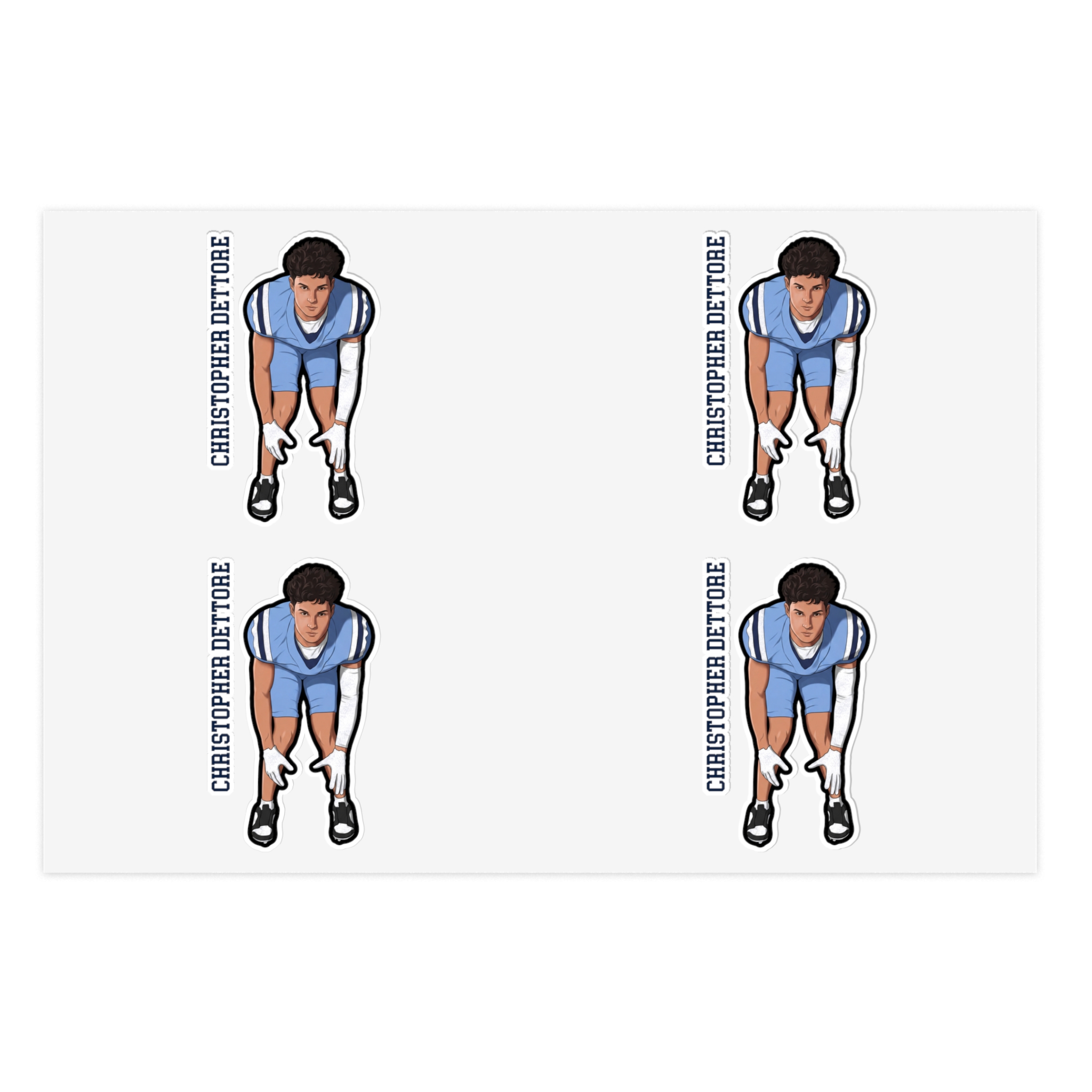 Sticker Sheet — character_name_vertical in Classic