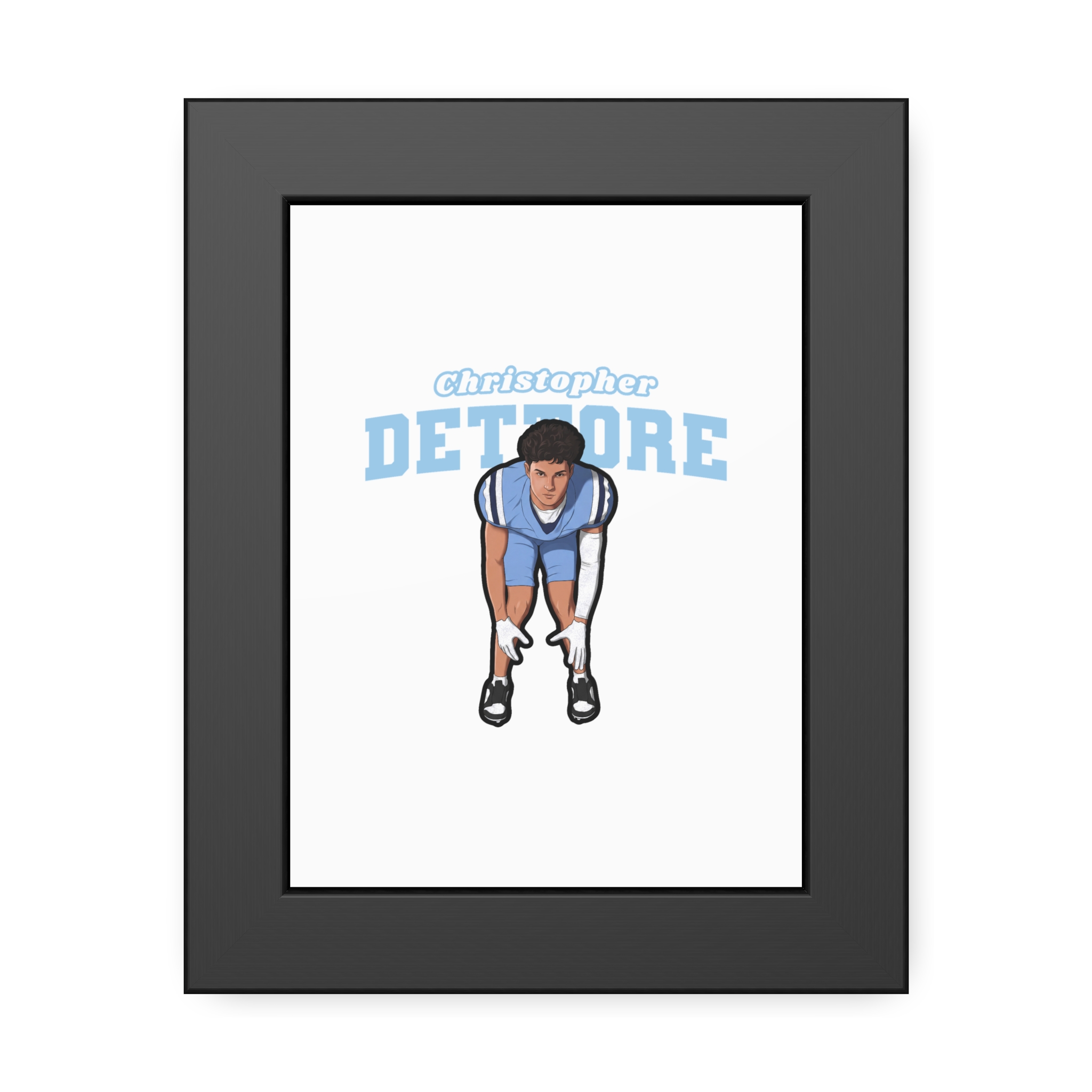 Framed Poster — character_name_arch in Black