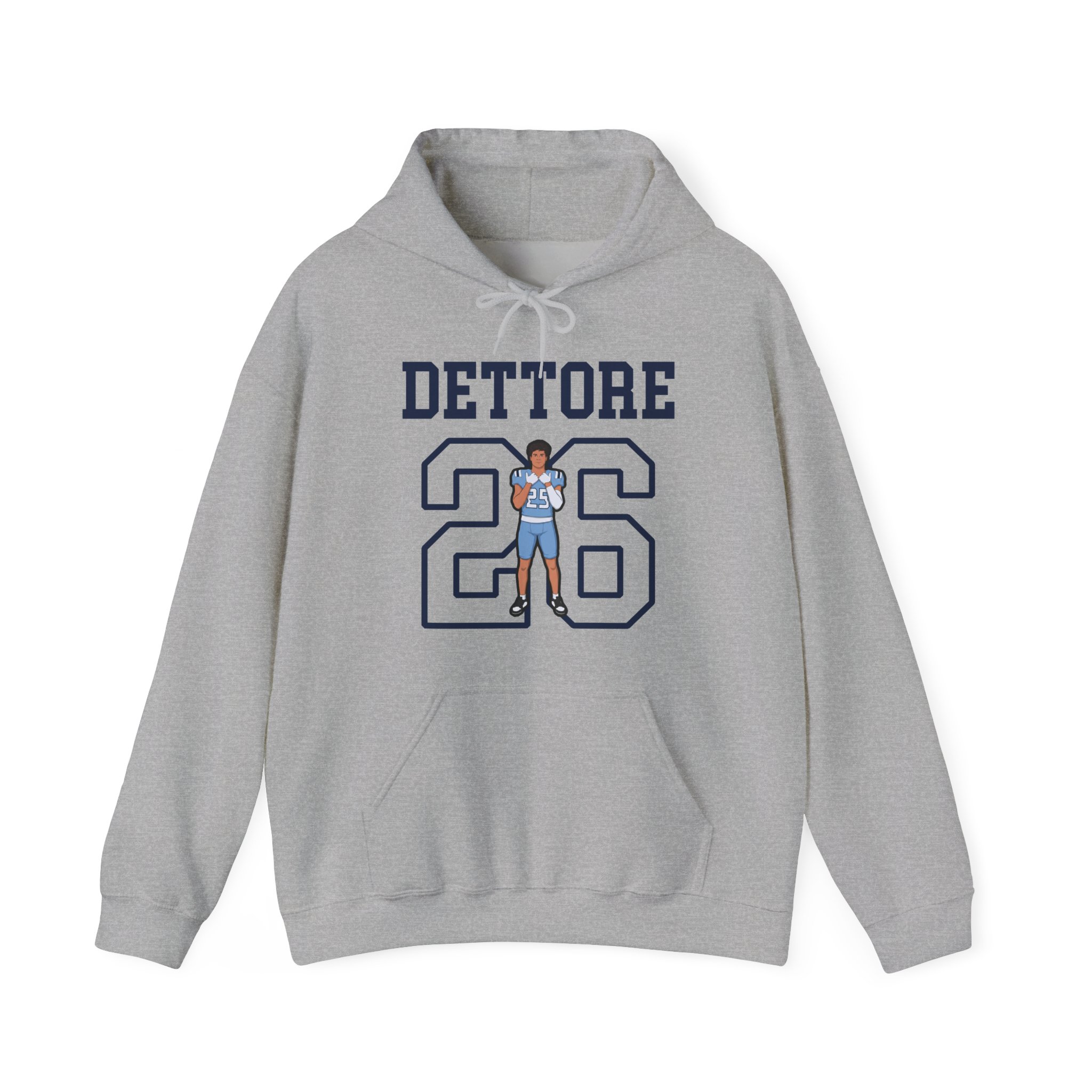 Hoodie — character_shirsey in Grey