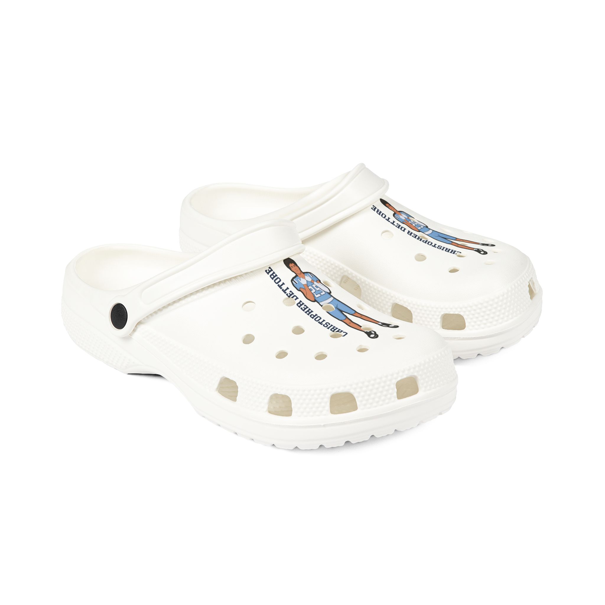 Rubber Clogs — character_name_vertical in White