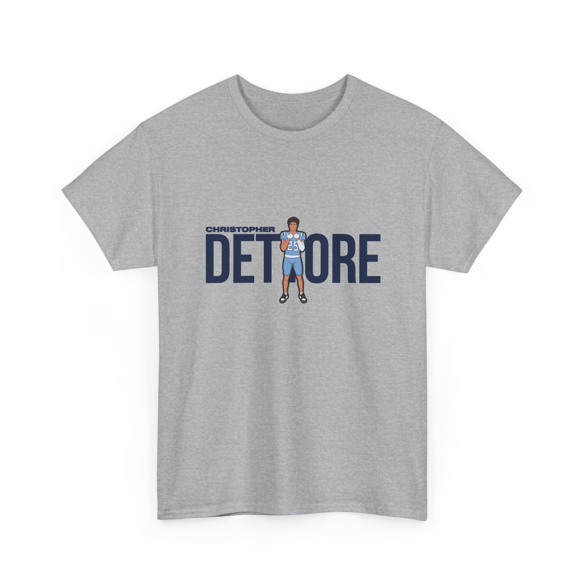 Tee — character_player_name in Grey
