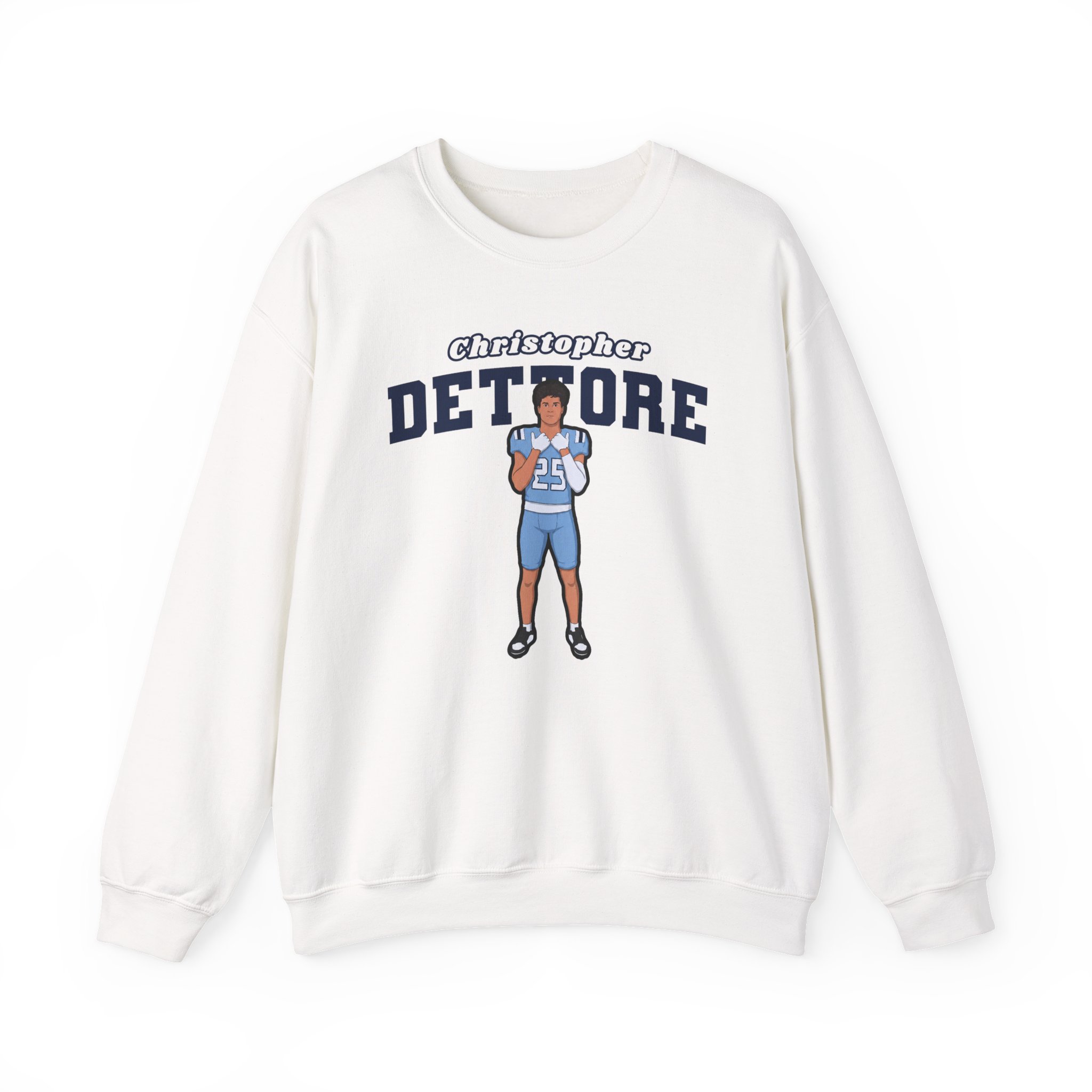Crewneck Sweatshirt — character_name_arch in White