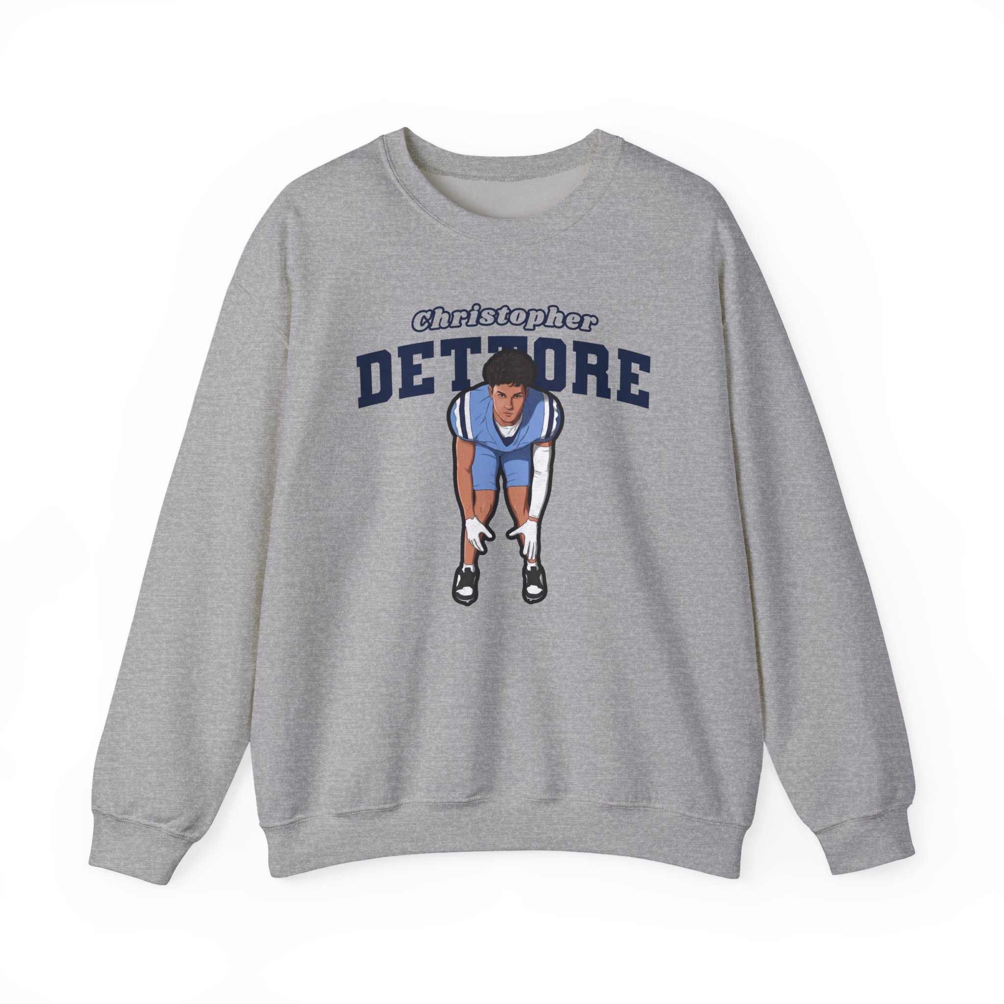 Crewneck Sweatshirt — character_name_arch in Grey