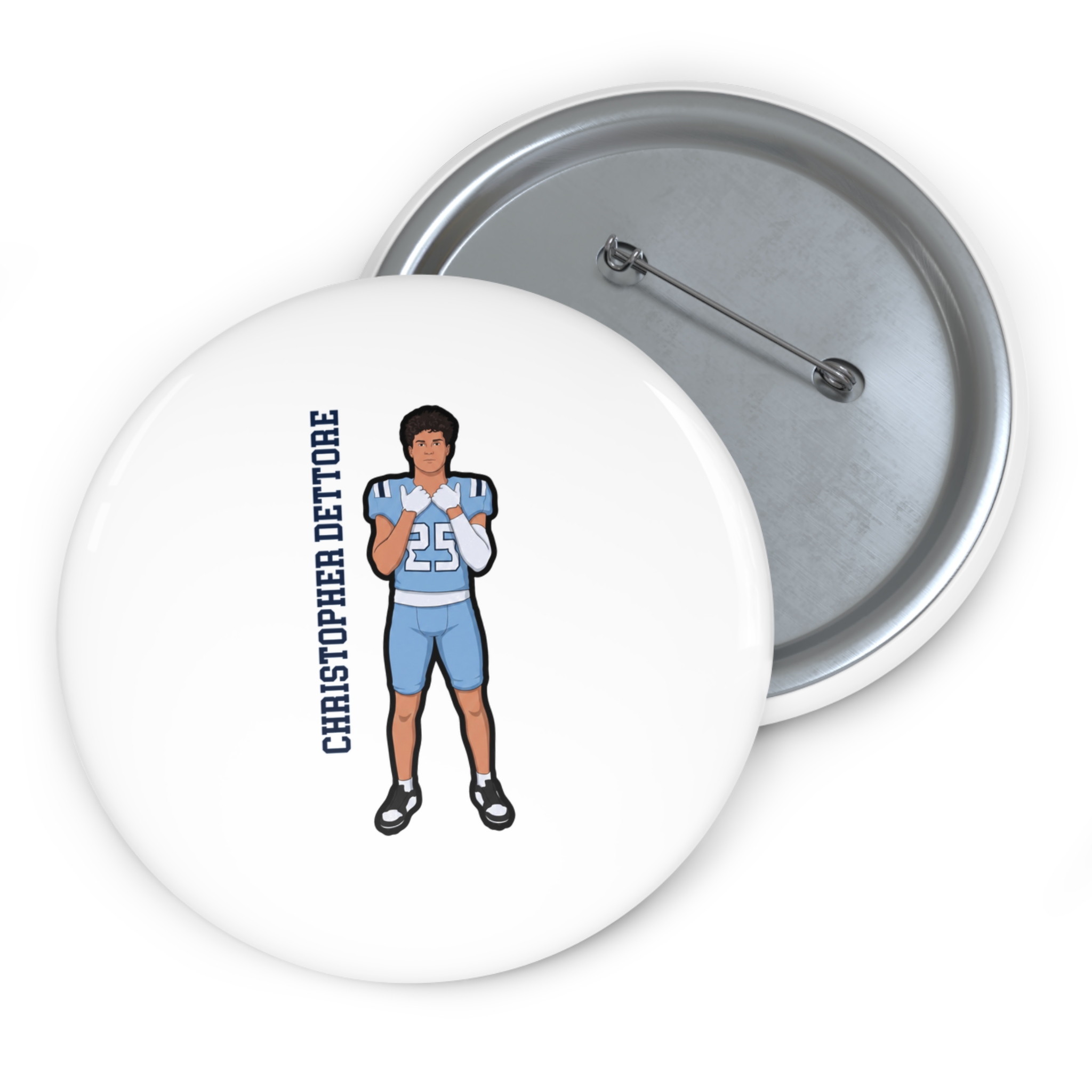 Game Day Pin — character_name_vertical in Classic