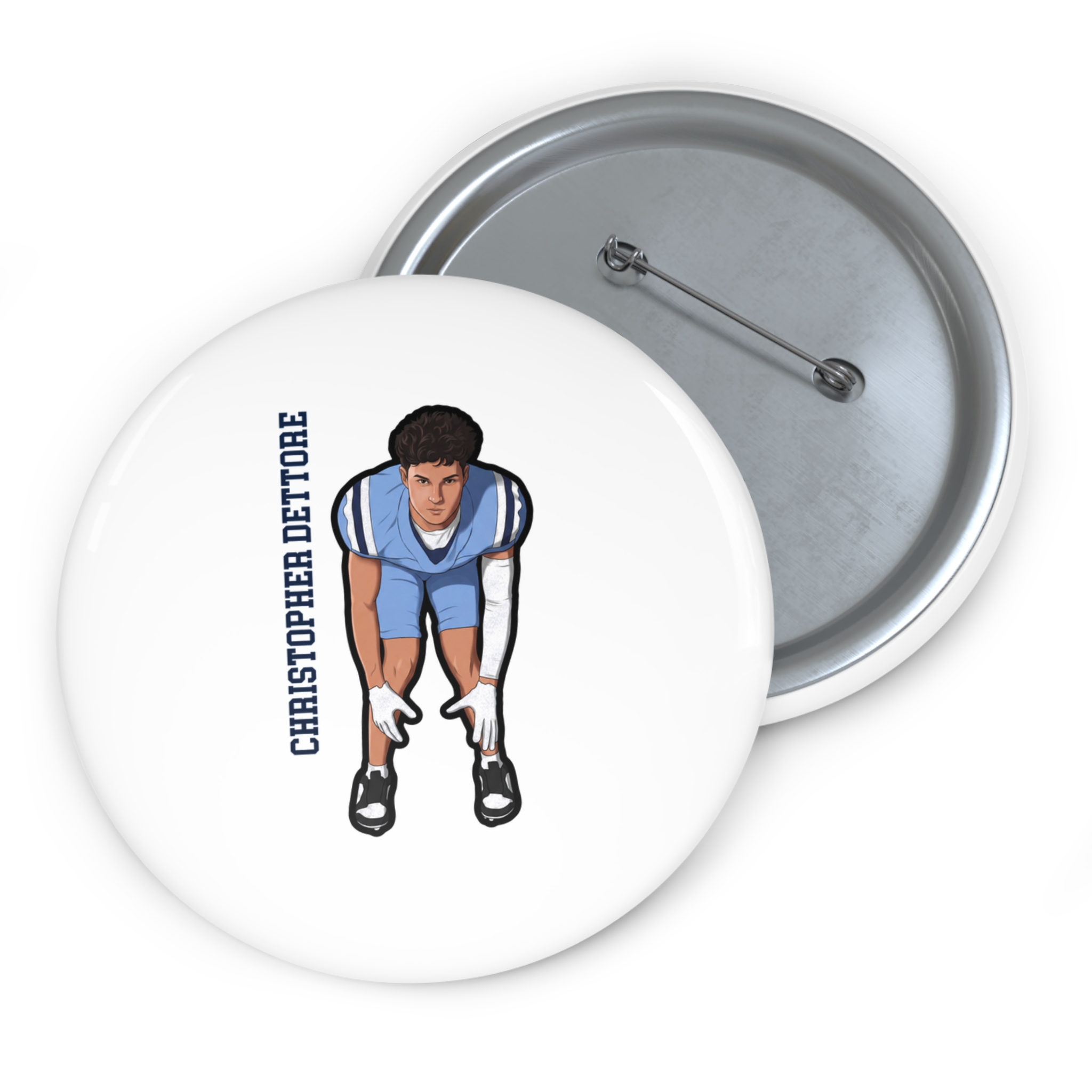 Game Day Pin — character_name_vertical in Classic