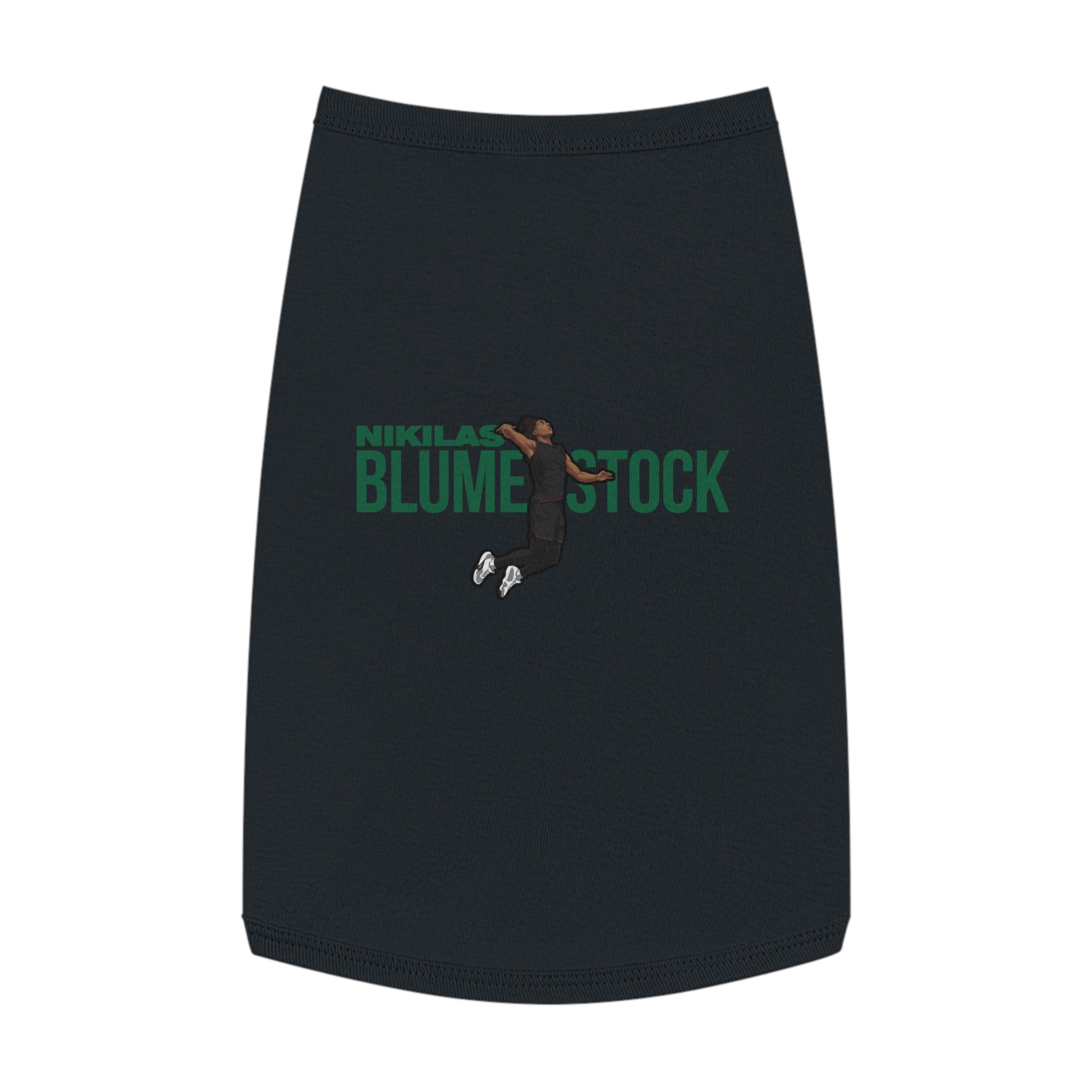 Pet Tank Top — character_player_name in Black