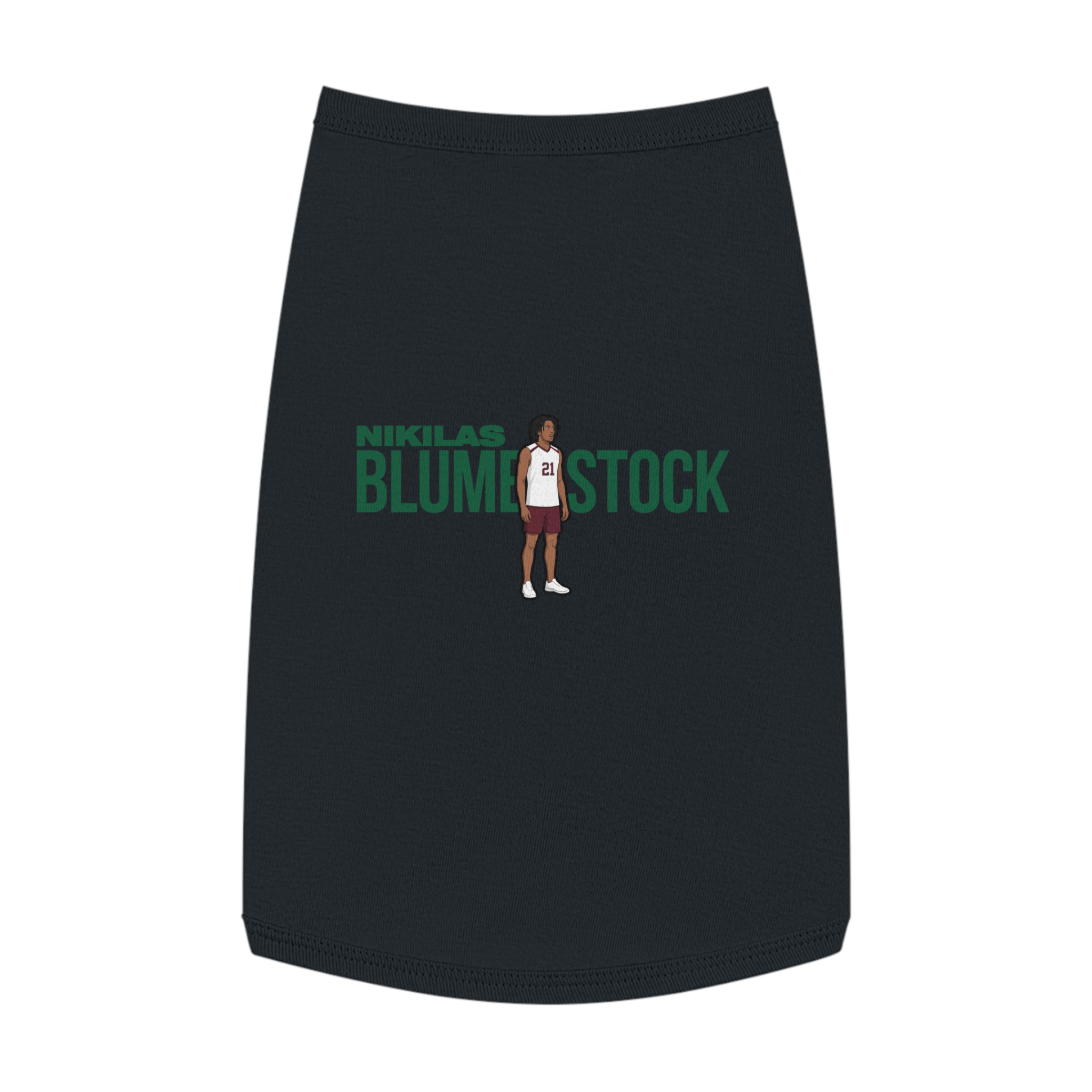Pet Tank Top — character_player_name in Black