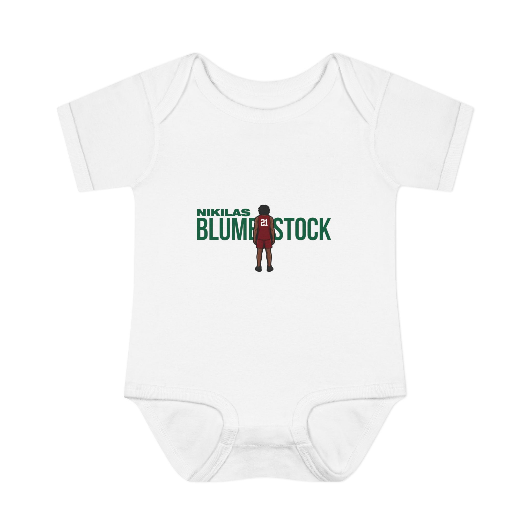 Baby Onesie — character_player_name in White